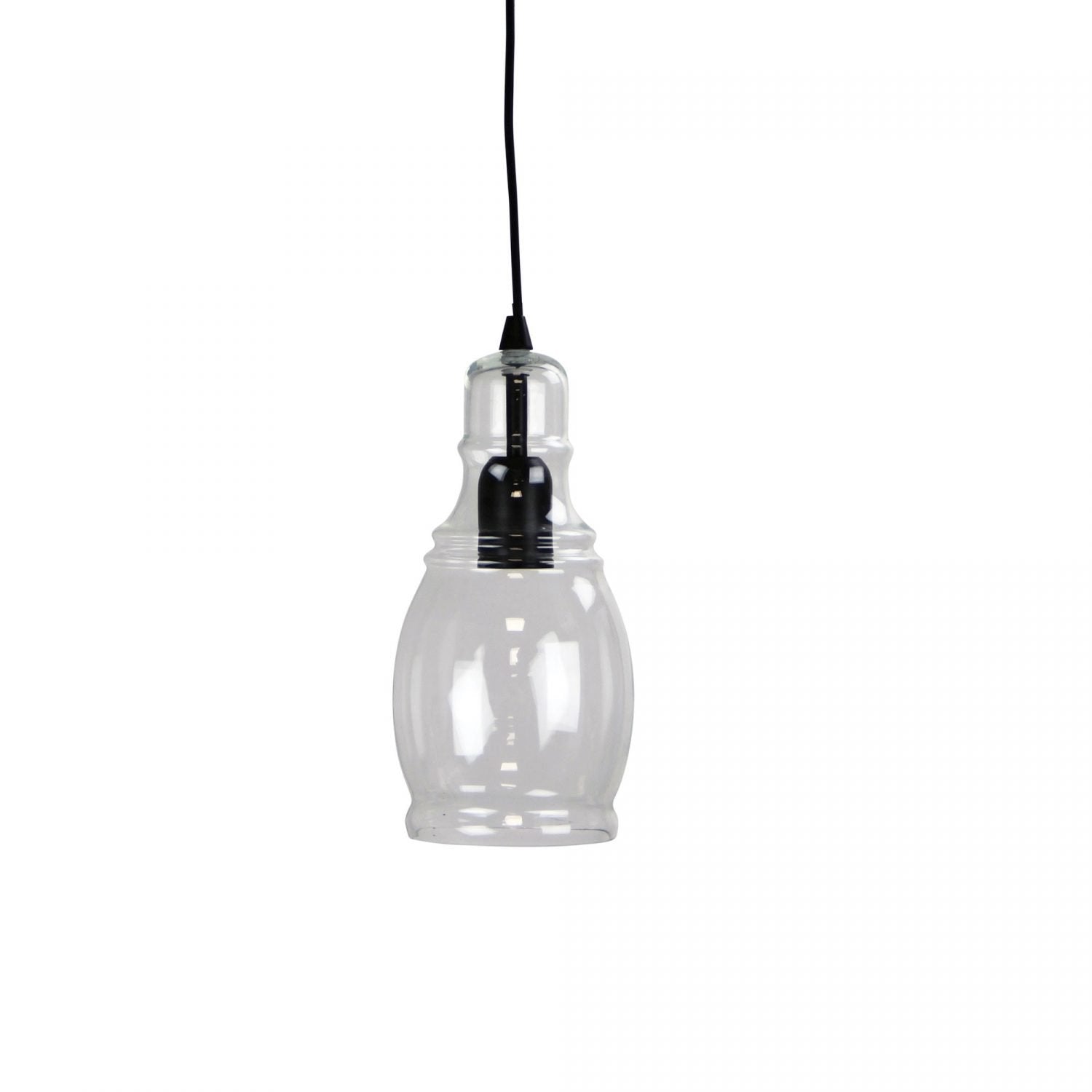 Auburn 1 Light Pendant 140mm Clear - OL63611BK