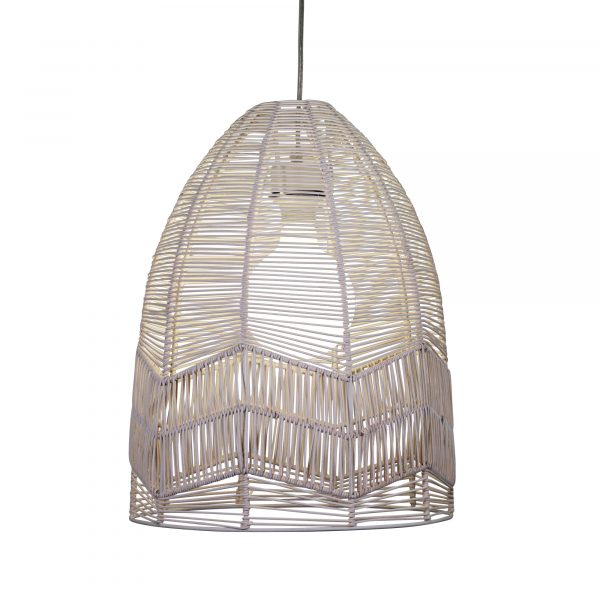 Buy DIY Pendants & Cords Australia Serang DIY Pendant White Rattan Cane - OL64457WH