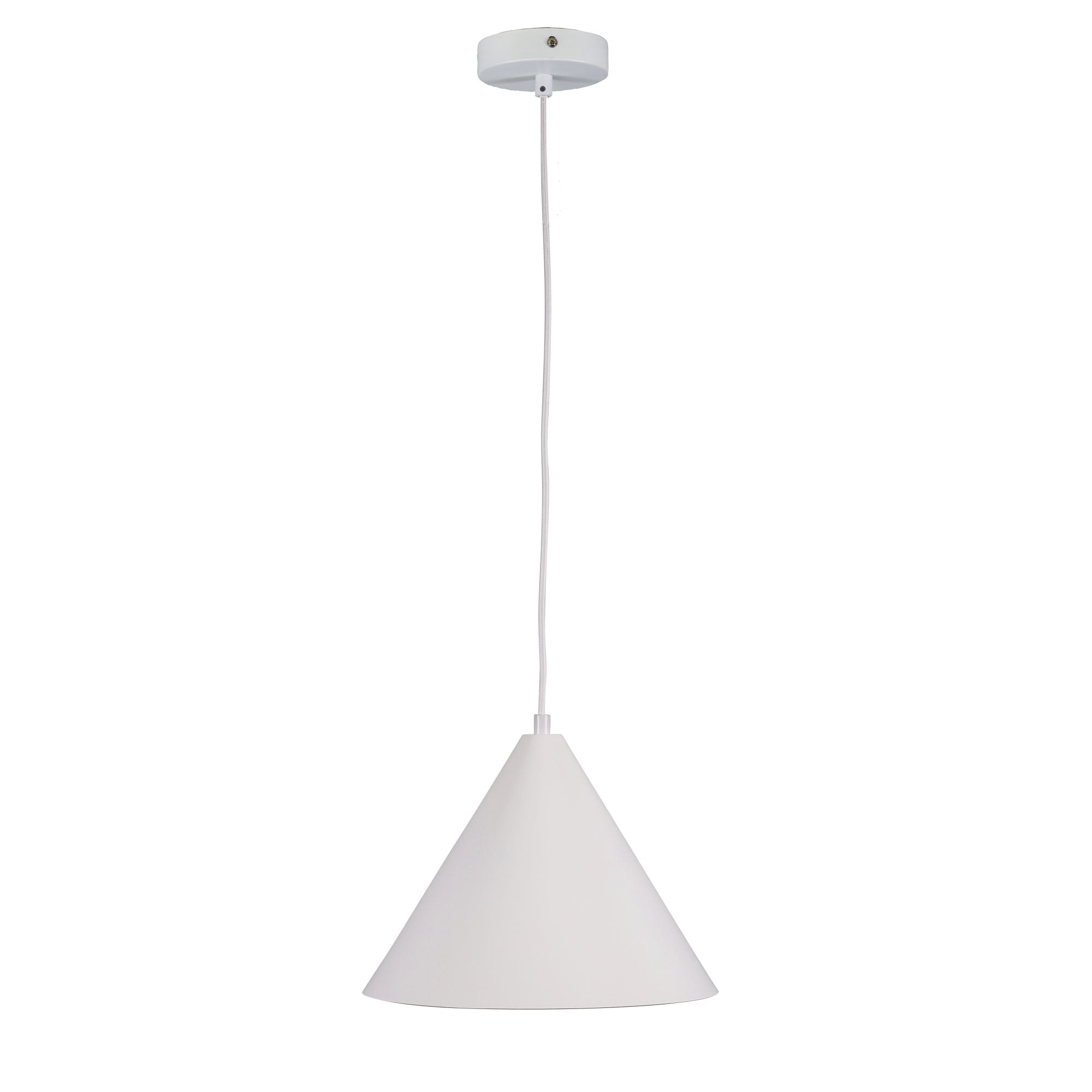 Buy Pendant Lights Australia Conic Pendant Light W280mm White Metal - OL64910/28WH