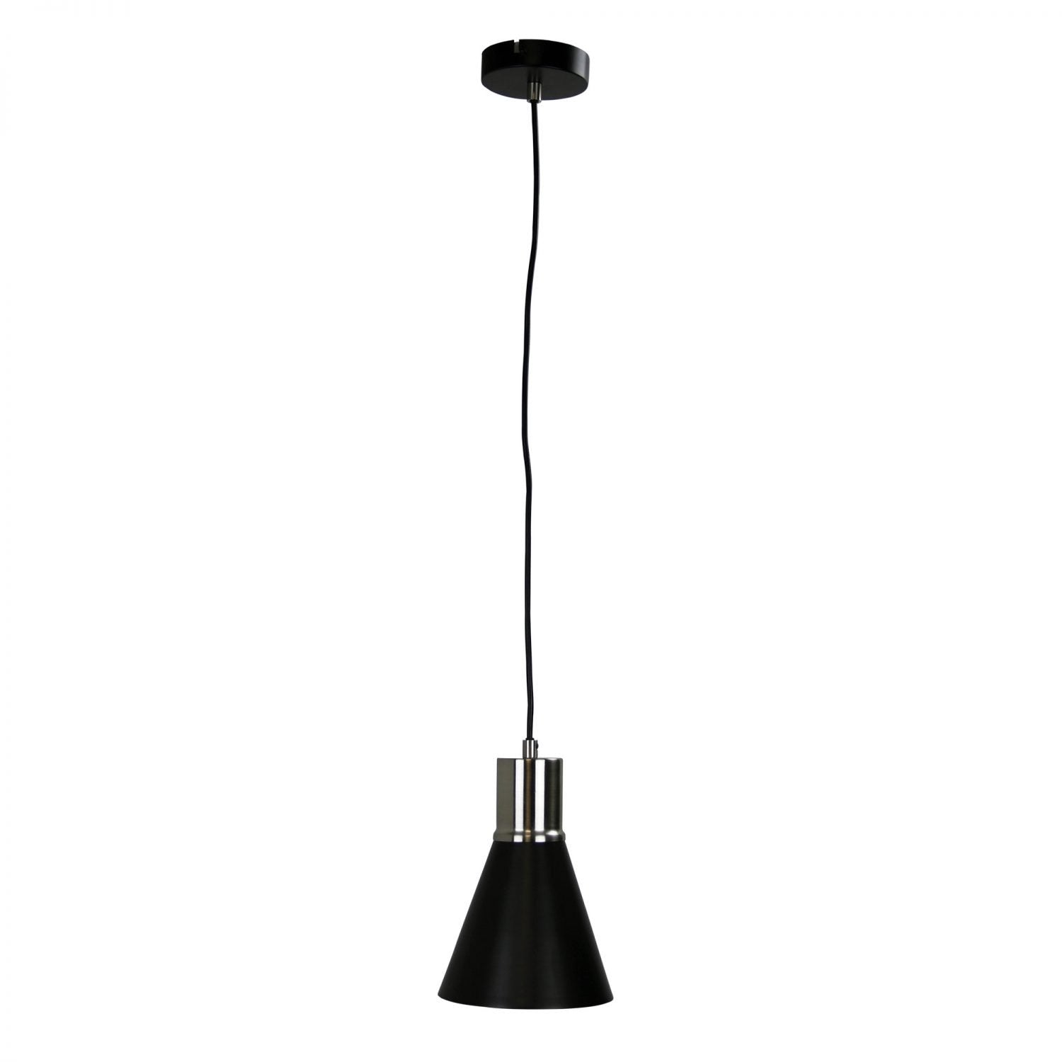 Buy Pendant Lights Australia Como 1 Light Pendant Brushed Chrpme & Black - OL67511BC