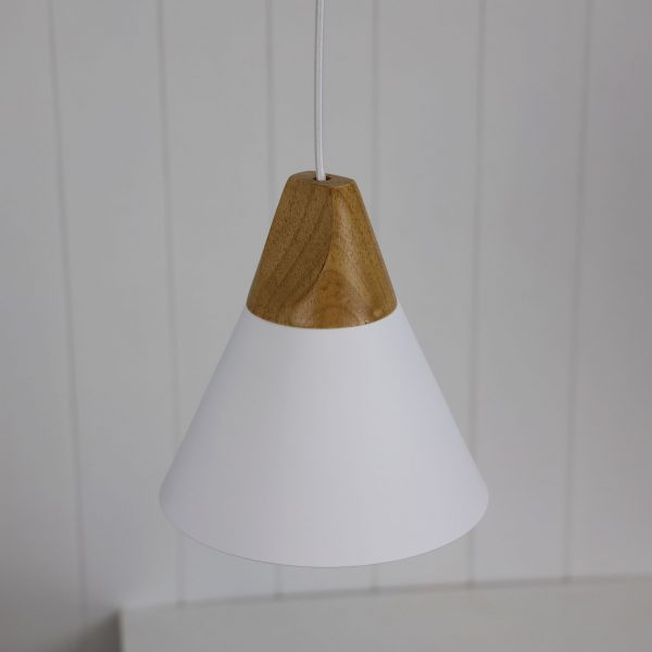 Buy Pendant Lights Australia Trigo 1 Light Pendant White- OL67721WH