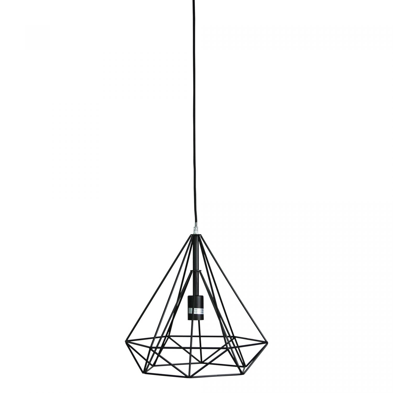 Buy Pendant Lights Australia Lenox 1 Light Pendant 380mm Black - OL67761BK