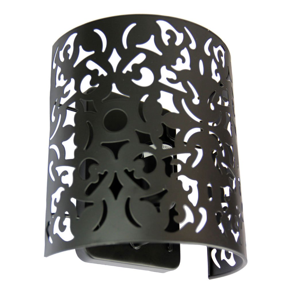 Buy Wall Sconce Australia Vicky 1 Light Wall Light Matt Black - OL68781BK