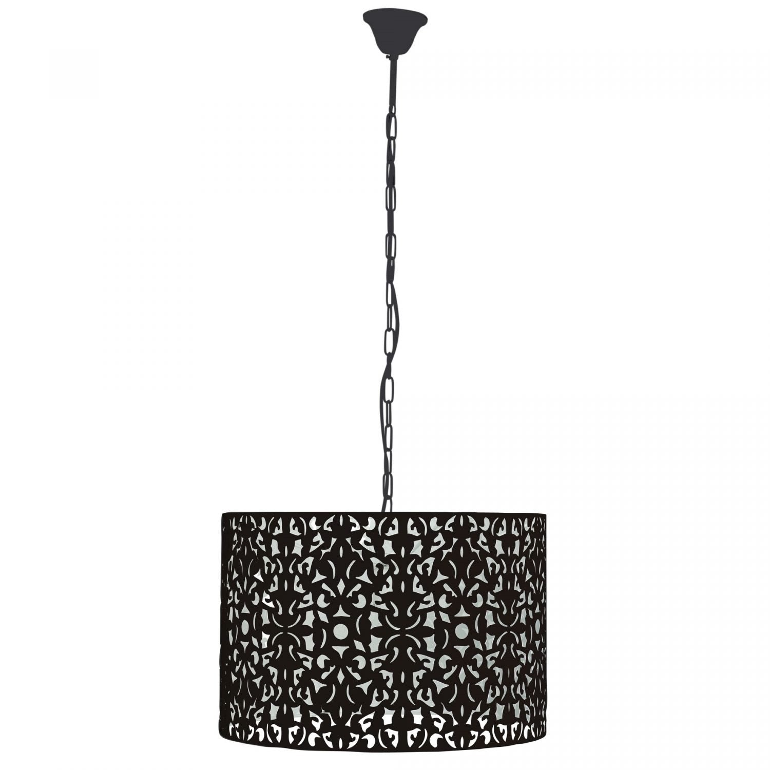 Buy Pendant Lights Australia Vicky 1 Light Pendant 450mm Matt Black - OL68784BK