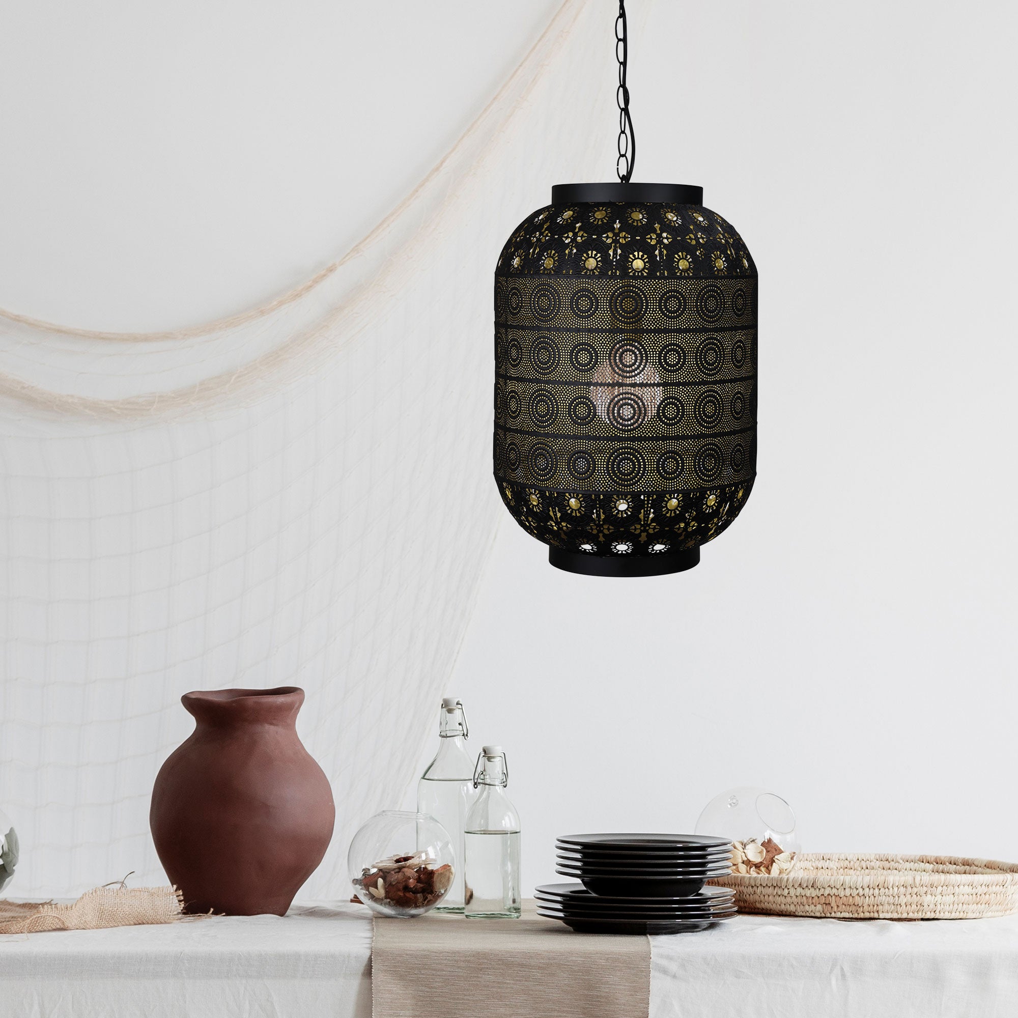 Buy Pendant Lights Australia Alhambra.35 1 Light Designer Pendant - OL68832BK