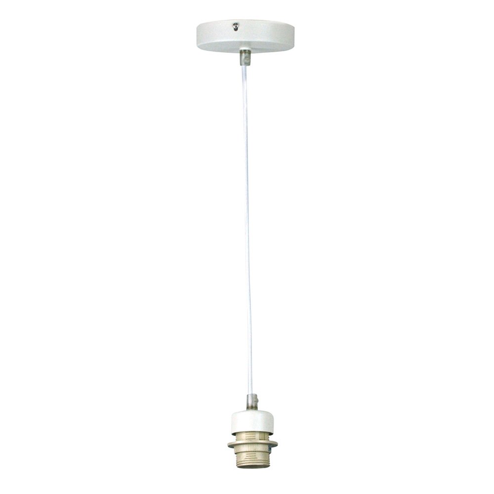 Parti Cord Suspension White & White Flex E27 - OL69253WH