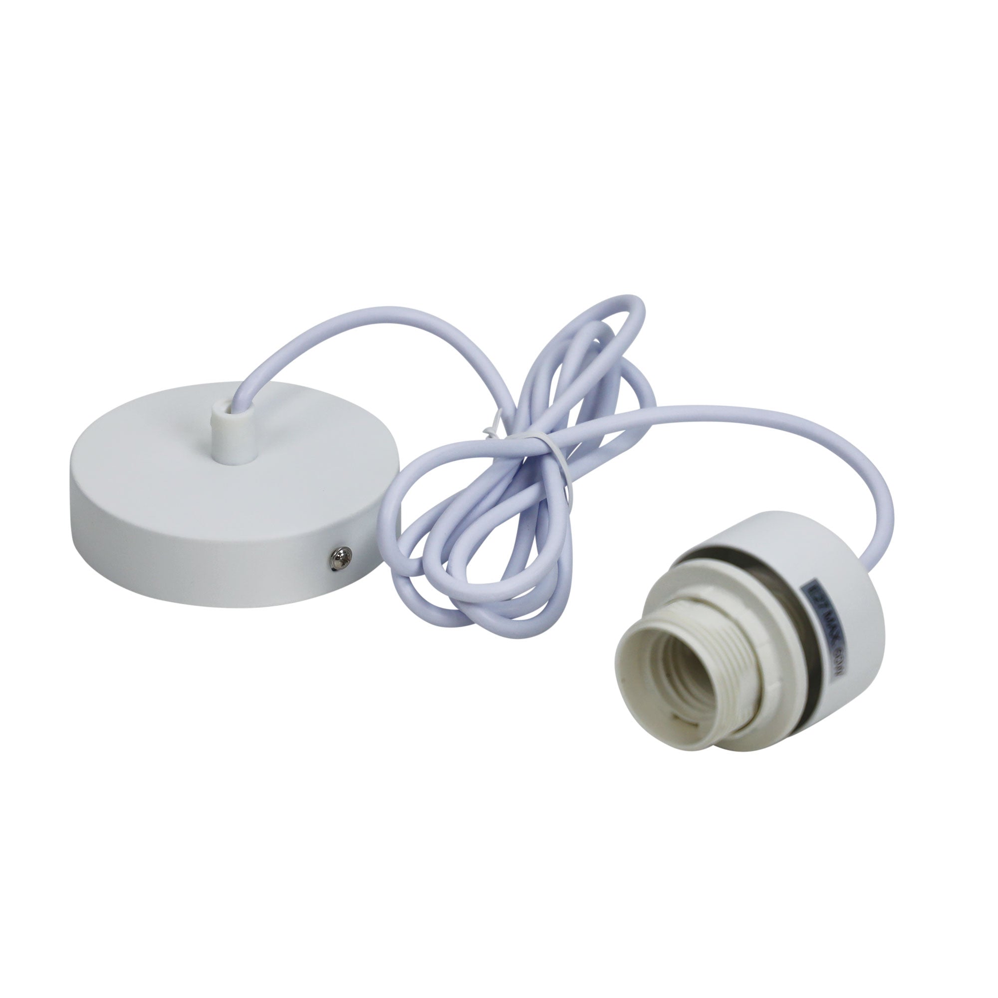 Buy Accessories & More Australia Parti Cord Suspension White & White Flex E27 - OL69253WH