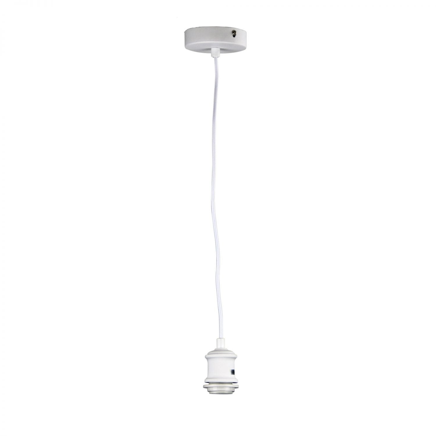 Buy Mini Pendants Australia Albany Cloth Cord Suspension Matt White - OL69321WH