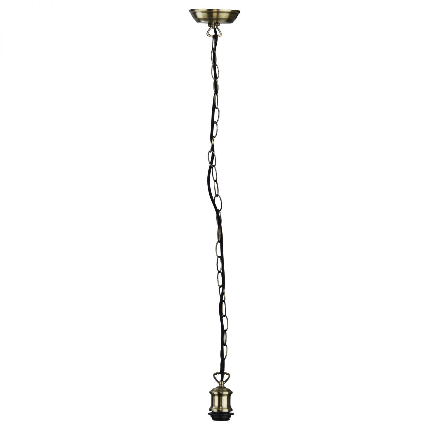 Buy Mini Pendants Australia Albany Chain & Cloth Suspension Antique Brass - OL69322AB