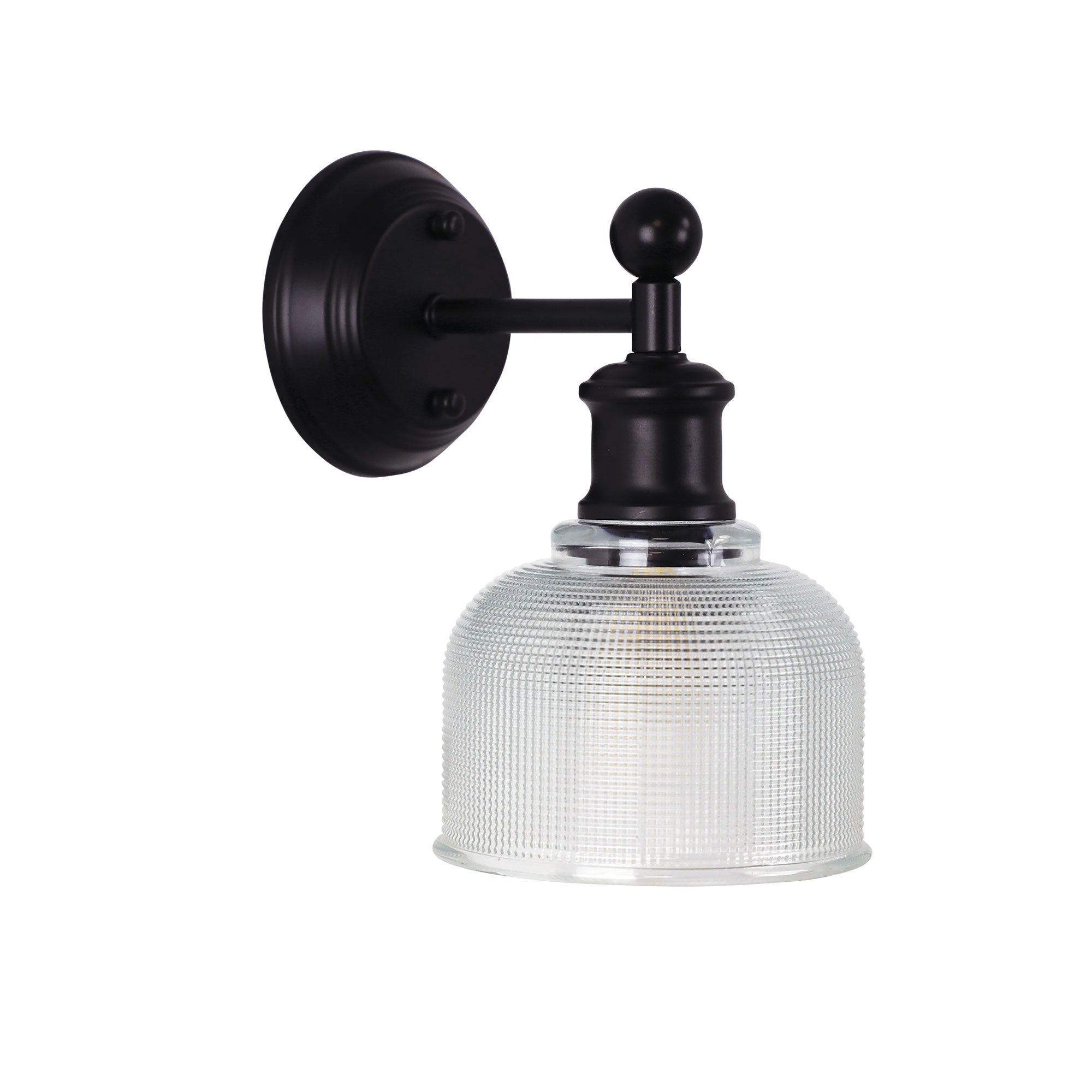 Buy Wall Sconce Australia Brighton Wall Light Black & Clear Glass - OL69371CL