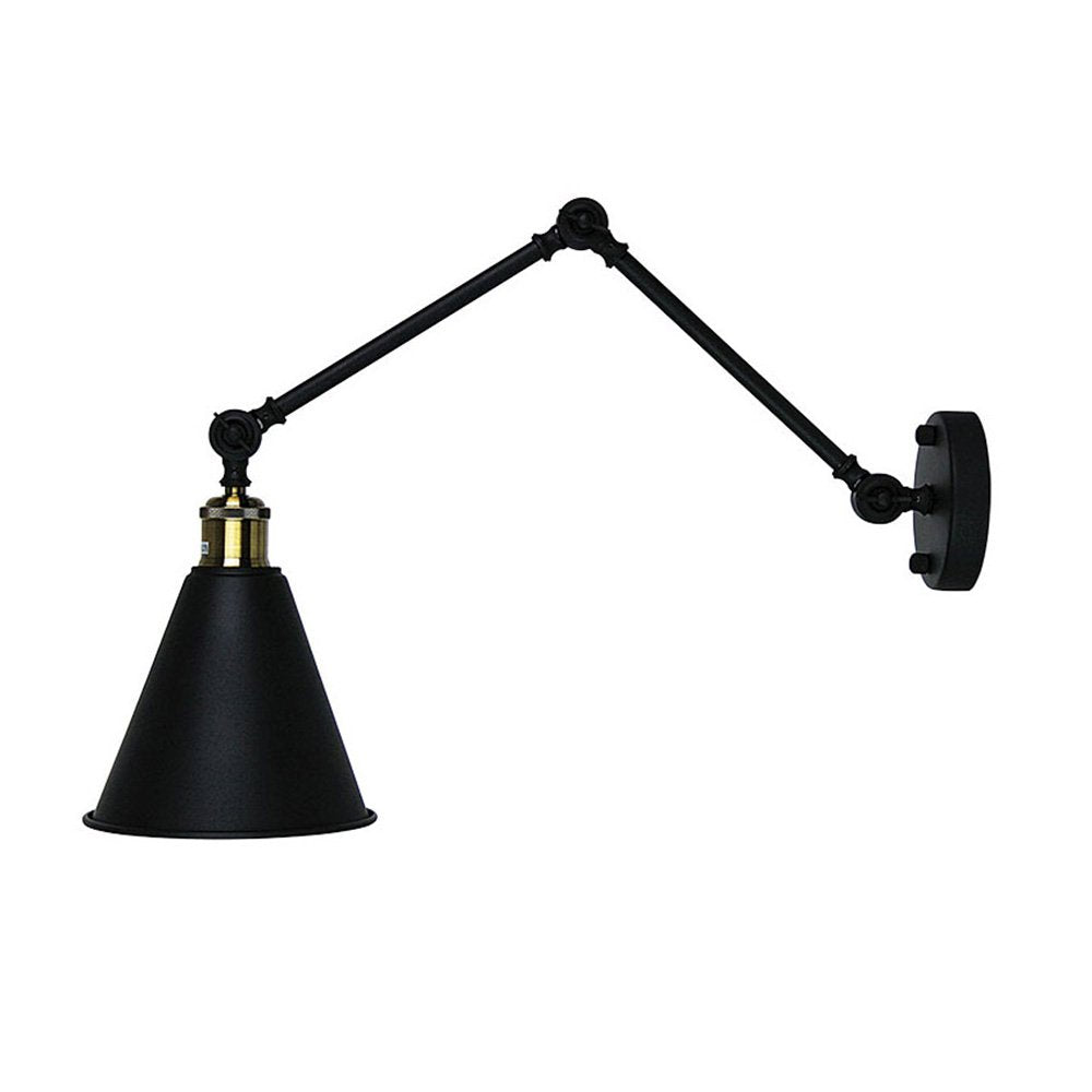 Roxbury 1 Light Adjustable Wall Light Matt Black - OL69377BK