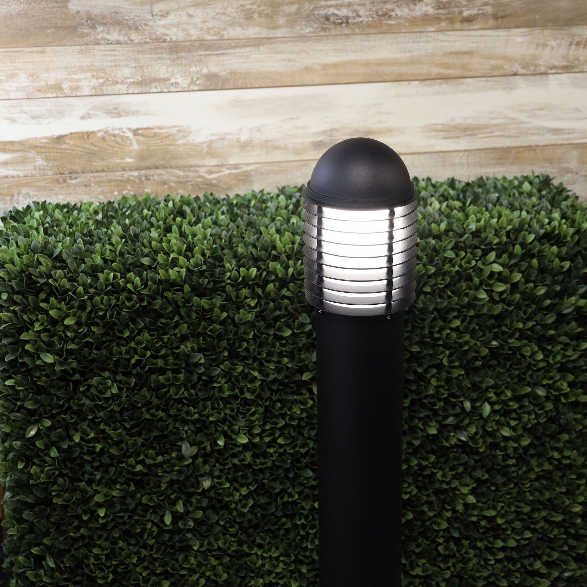Buy Bollard Lights Australia Velika Bollard 1000mm With Flange Black - OL7156BK
