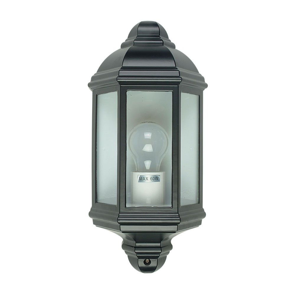 Buy Exterior Wall Lights Australia Fenchurch 1 Light Wall Light Black - OL7270BK