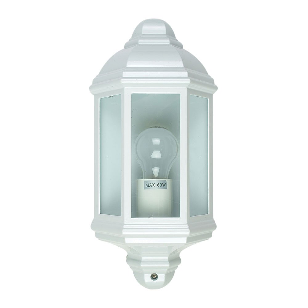 Buy Exterior Wall Lights Australia Fenchurch 1 Light Wall Light White - OL7270WH