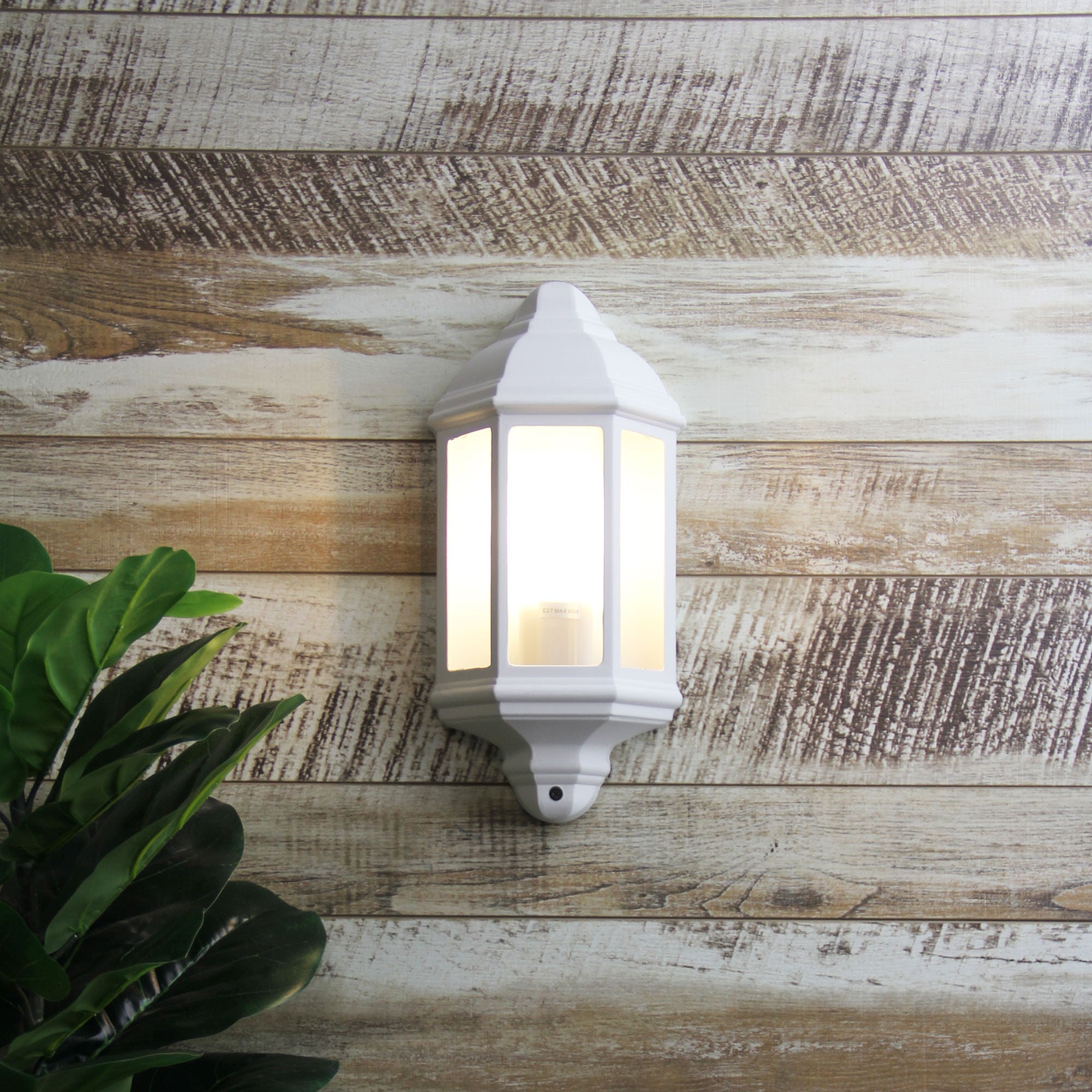 Buy Exterior Wall Lights Australia Fenchurch 1 Light Wall Light White - OL7270WH