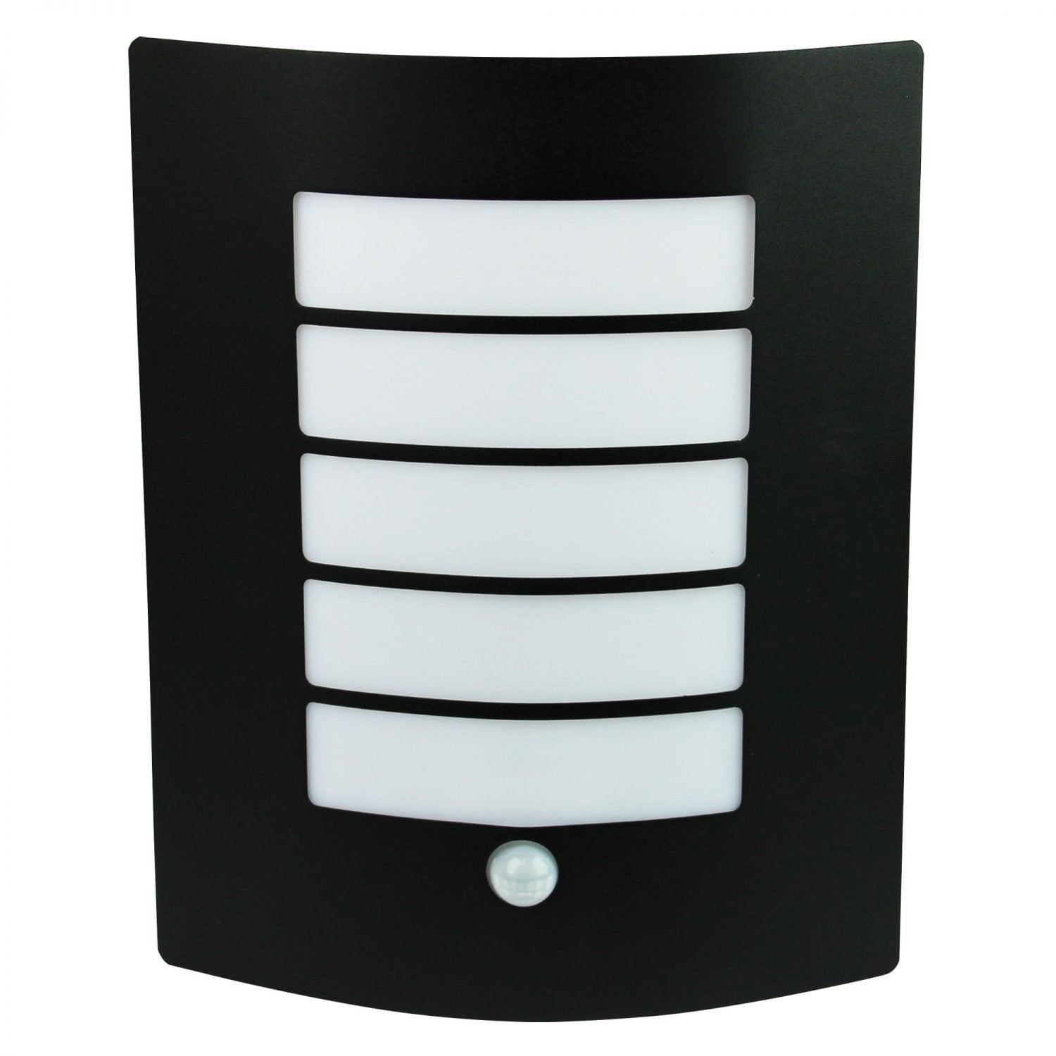Buy Security Wall Lights Australia Cheeta 1 Light Wall Light Sensor Matt Black - OL7293BK