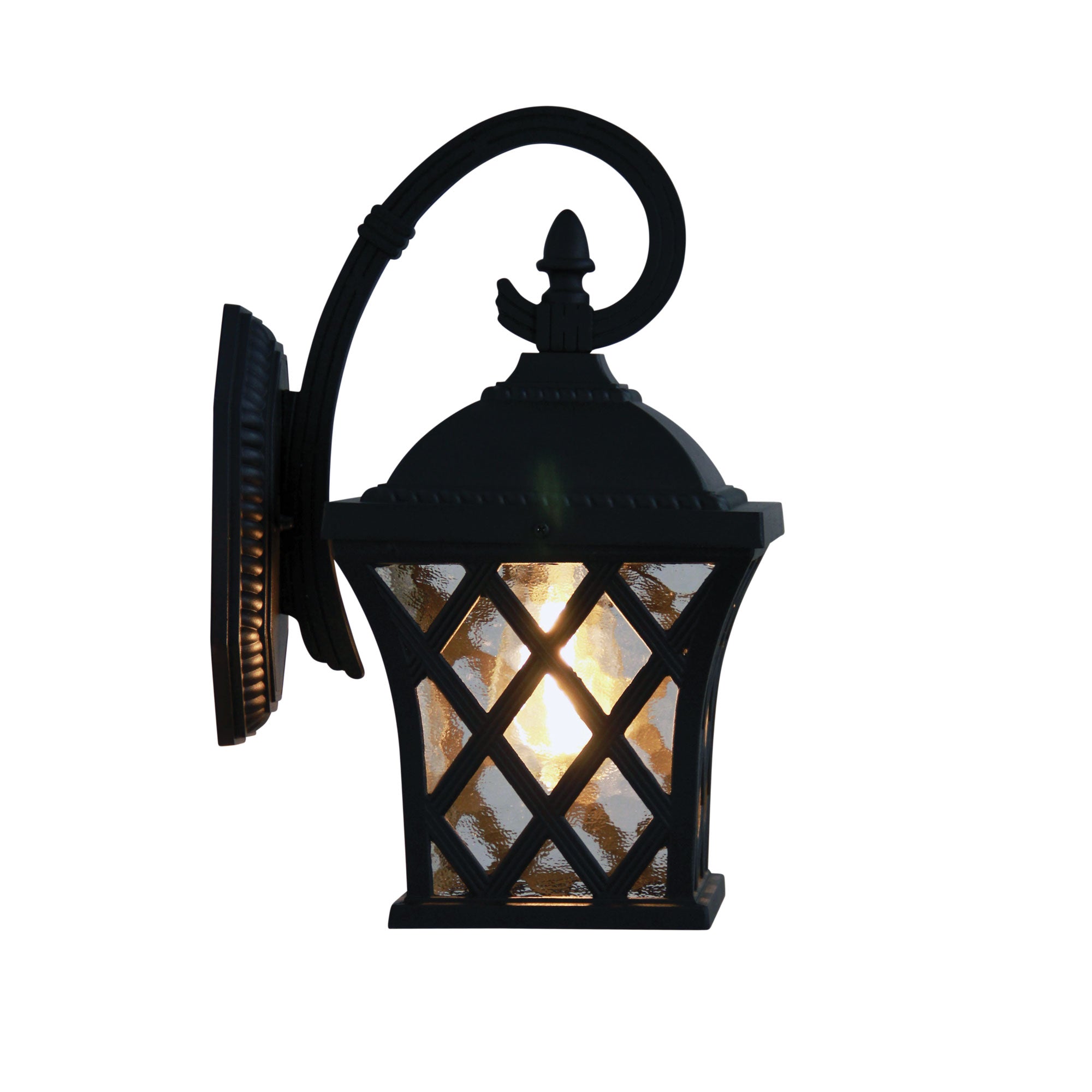 Buy Outdoor Wall Lanterns Australia Fairview 1 Light Wall Light Black - OL7351BK
