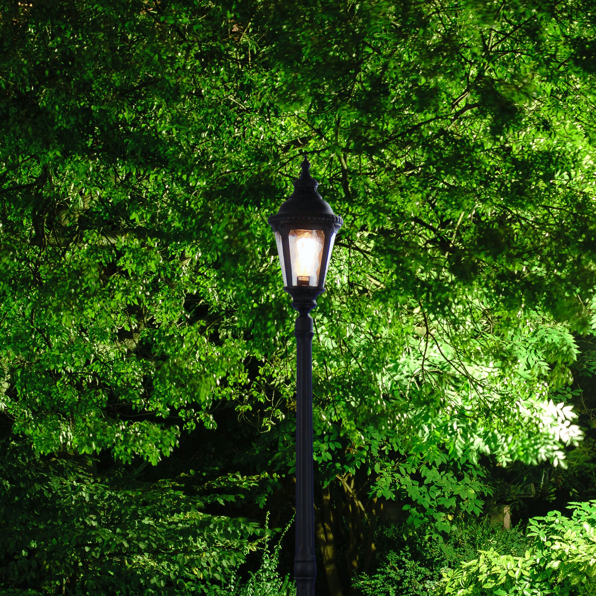 Bristol 1 Light Post Lights Black - OL7366BK