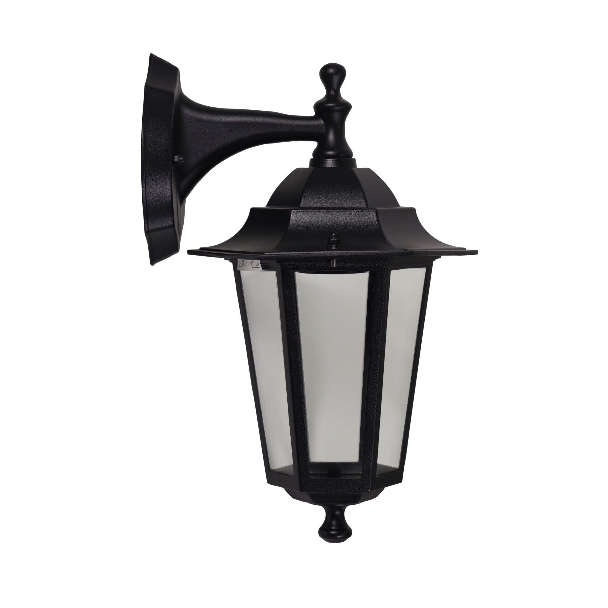 Buy Outdoor Wall Lanterns Australia ASCOT Outdoor Wall Lantern Down Light Black Metal / Clear Glass - OL7401BK