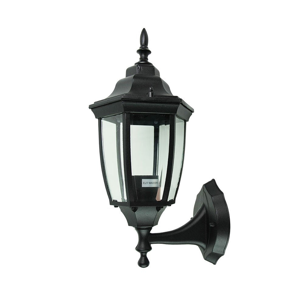 Buy Outdoor Wall Lanterns Australia Highgate 1 Light Wall Light Up Black - OL7662BK