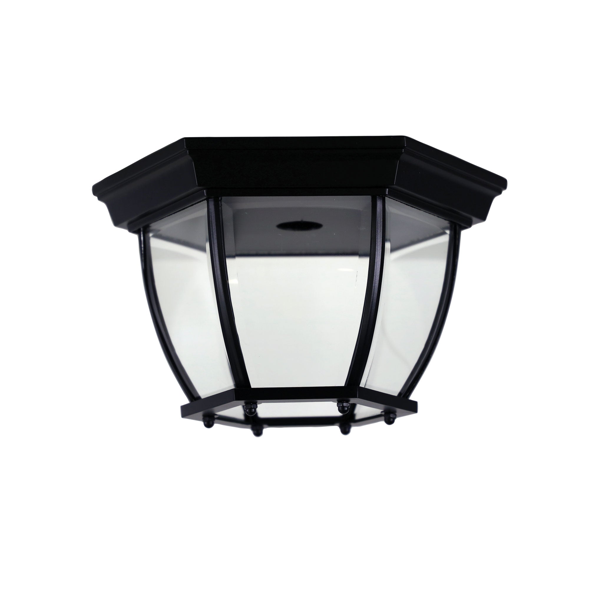 Buy Outdoor Close To Ceiling Lights Australia Highgate Traditional Under Eave DIY Batten Fix Light Black - OL7663BK