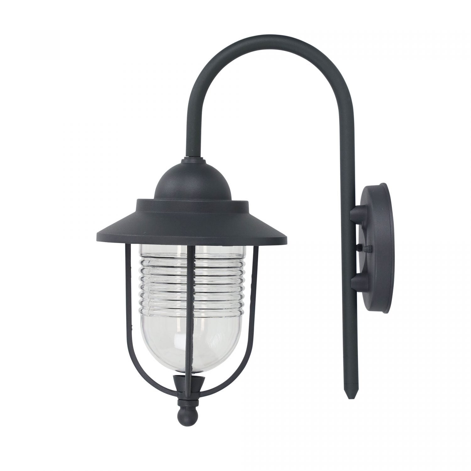 Buy Outdoor Wall Lanterns Australia Domo 1 Light Wall Light Graphite & Clear - OL7850GP