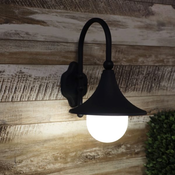 Buy Exterior Wall Lights Australia Moca 1 Light Wall Light Black - OL7865BK