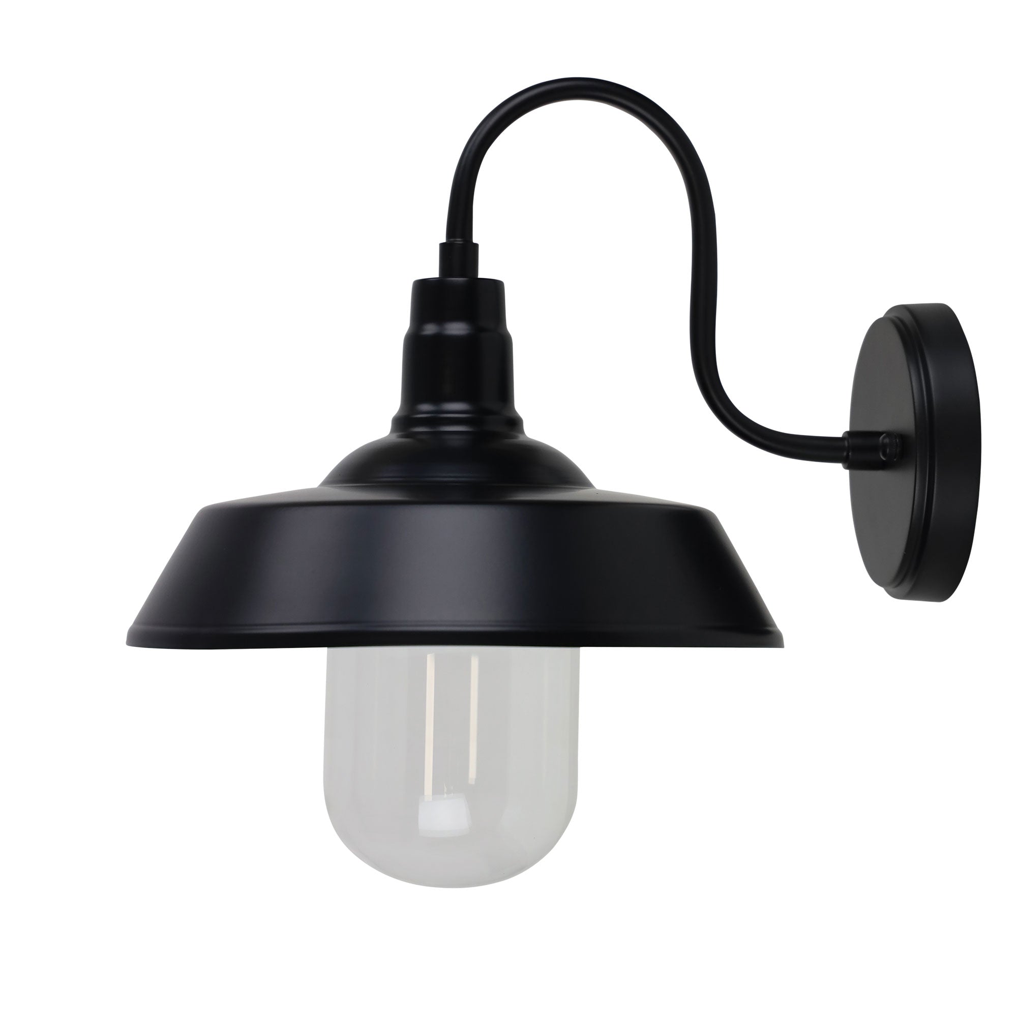 Buy Outdoor Wall Lanterns Australia Hudson 1 Light Wall Light Black - OL7890BK