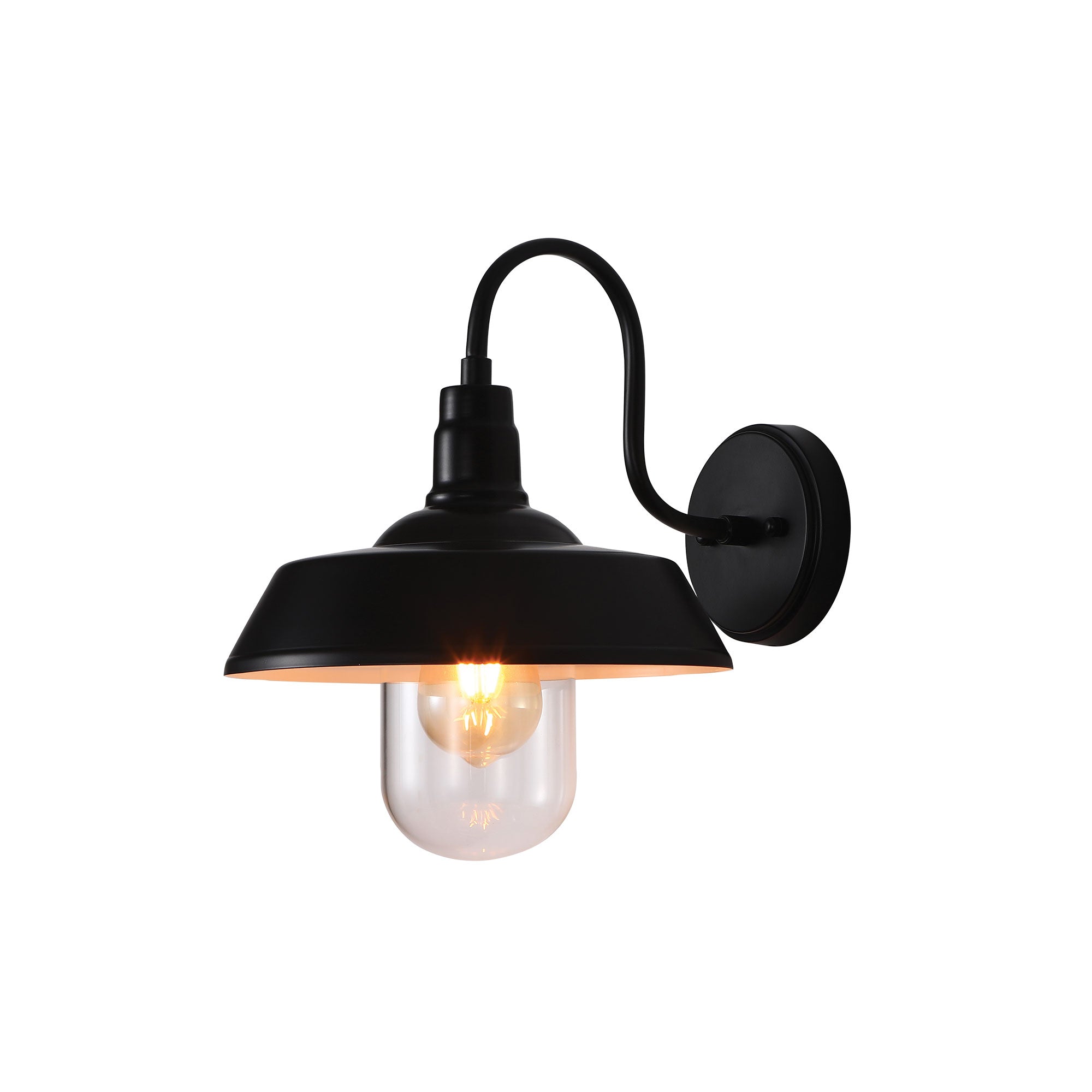 Buy Outdoor Wall Lanterns Australia Hudson 1 Light Wall Light Black - OL7890BK