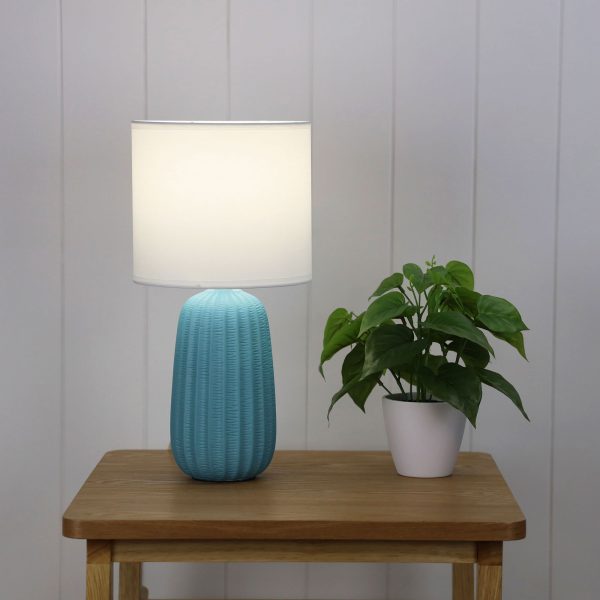 Buy Table Lamps Australia Benjy.20 1 Light Table Lamp Blue - OL90110BL