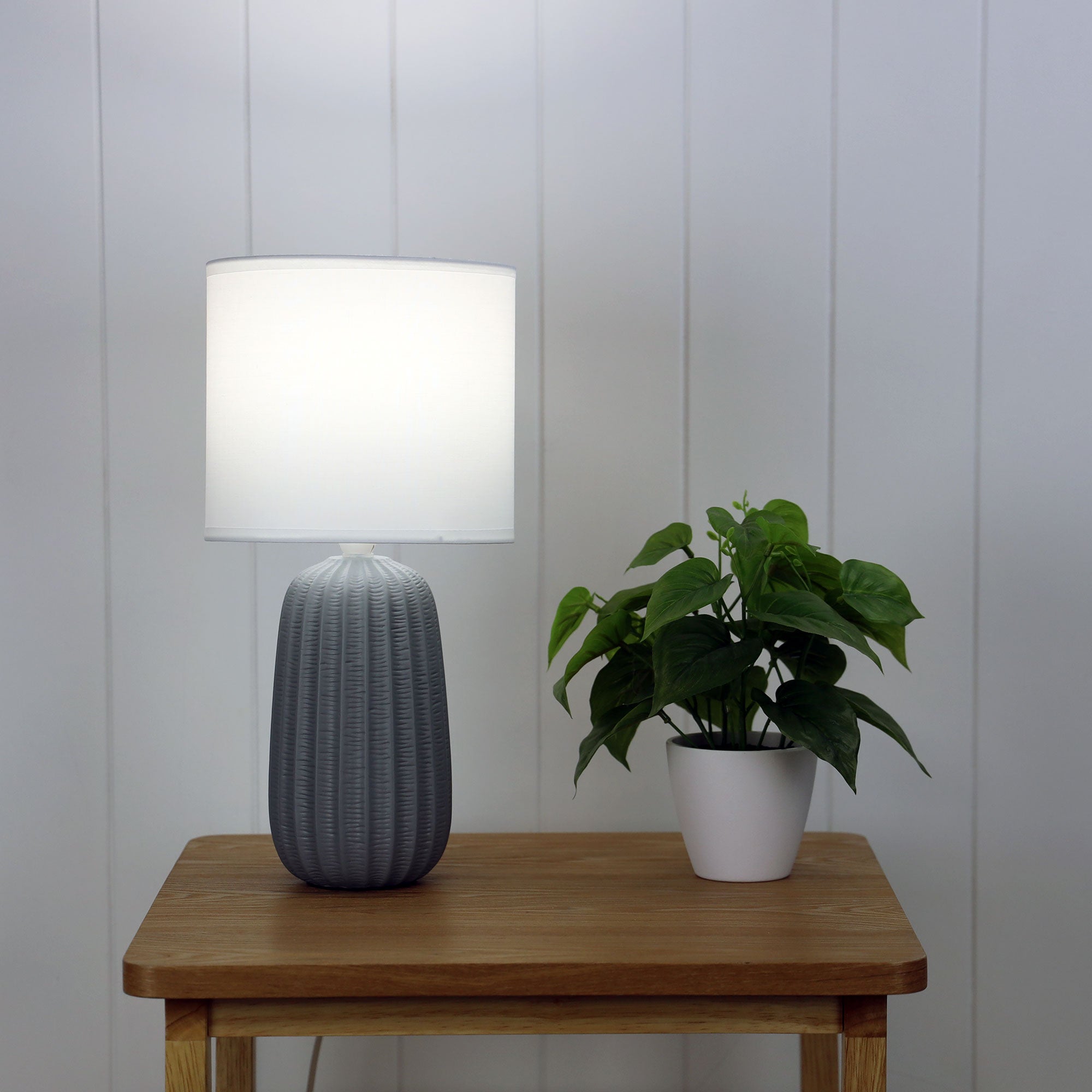 Buy Table Lamps Australia Benjy.20 1 Light Table Lamp Grey - OL90110GY