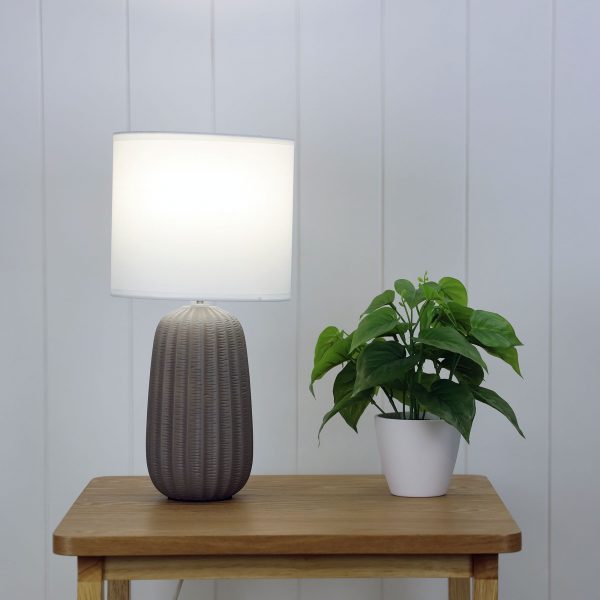 Buy Table Lamps Australia Benjy.20 1 Light Table Lamp Taupe - OL90110TP