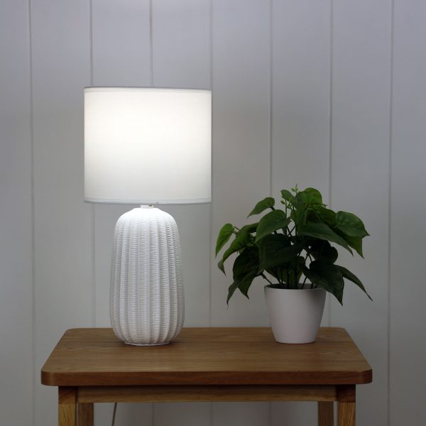 Buy Table Lamps Australia Benjy.20 1 Light Table Lamp White - OL90110WH