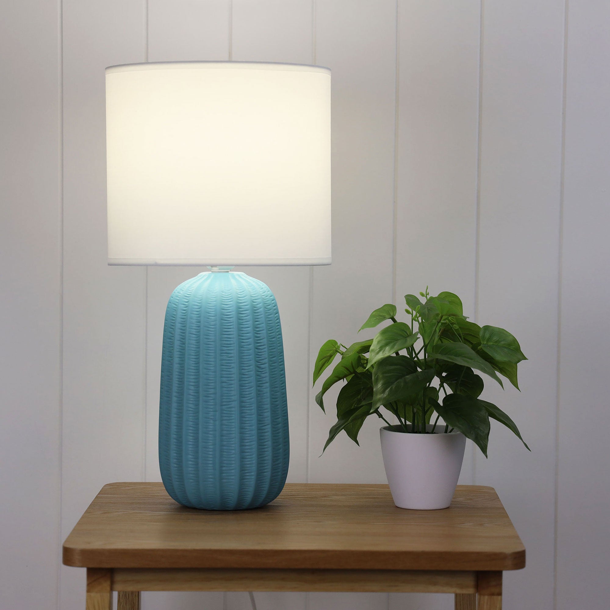 Buy Table Lamps Australia Benjy.25 1 Light Table Lamp Blue - OL90111BL