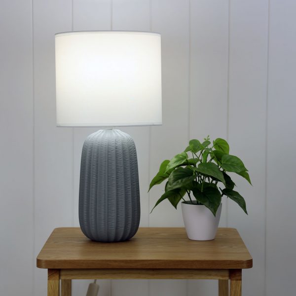 Buy Table Lamps Australia Benjy.25 1 Light Table Lamp Grey - OL90111GY