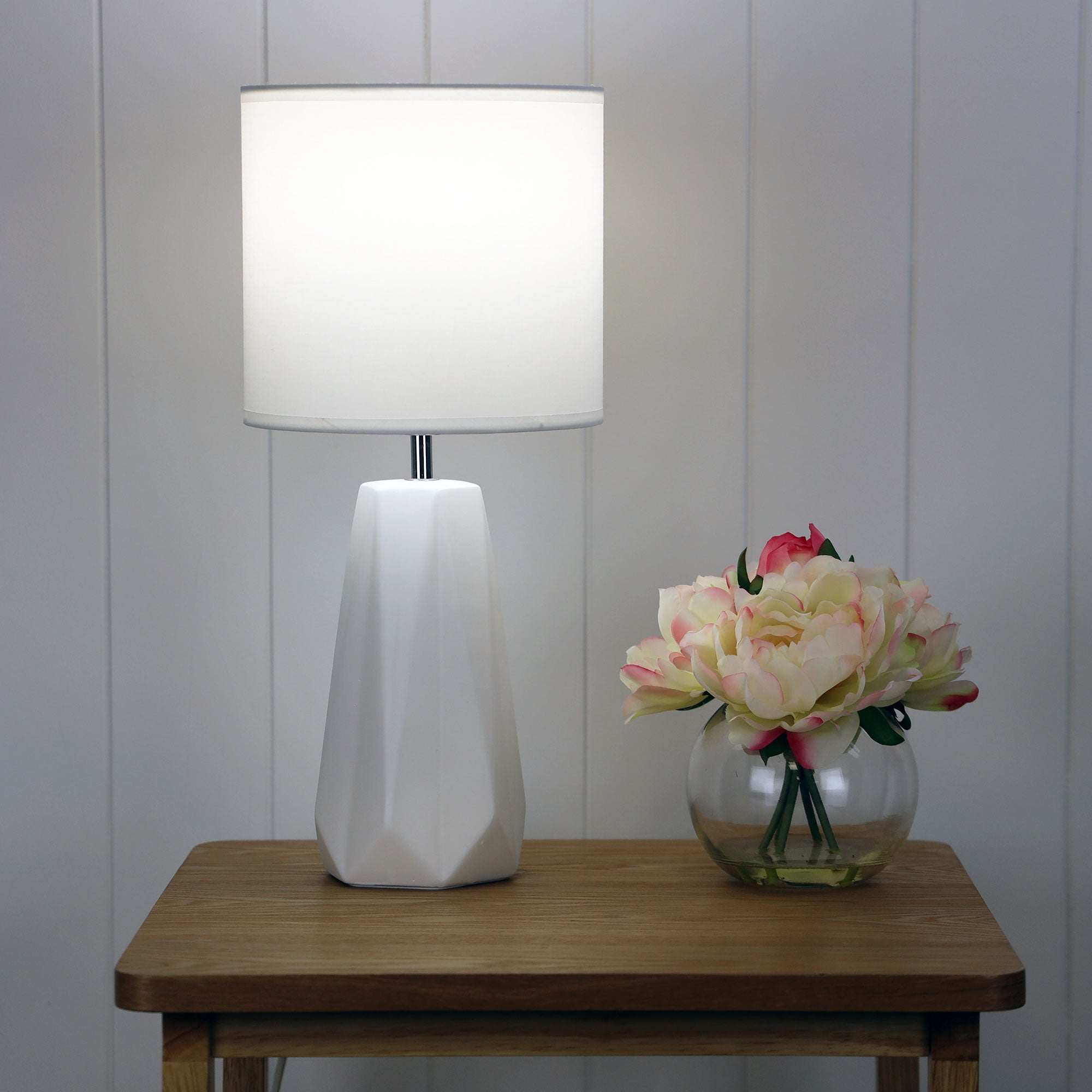 Buy Table Lamps Australia Shelly 1 Light Table Lamp White - OL90115WH