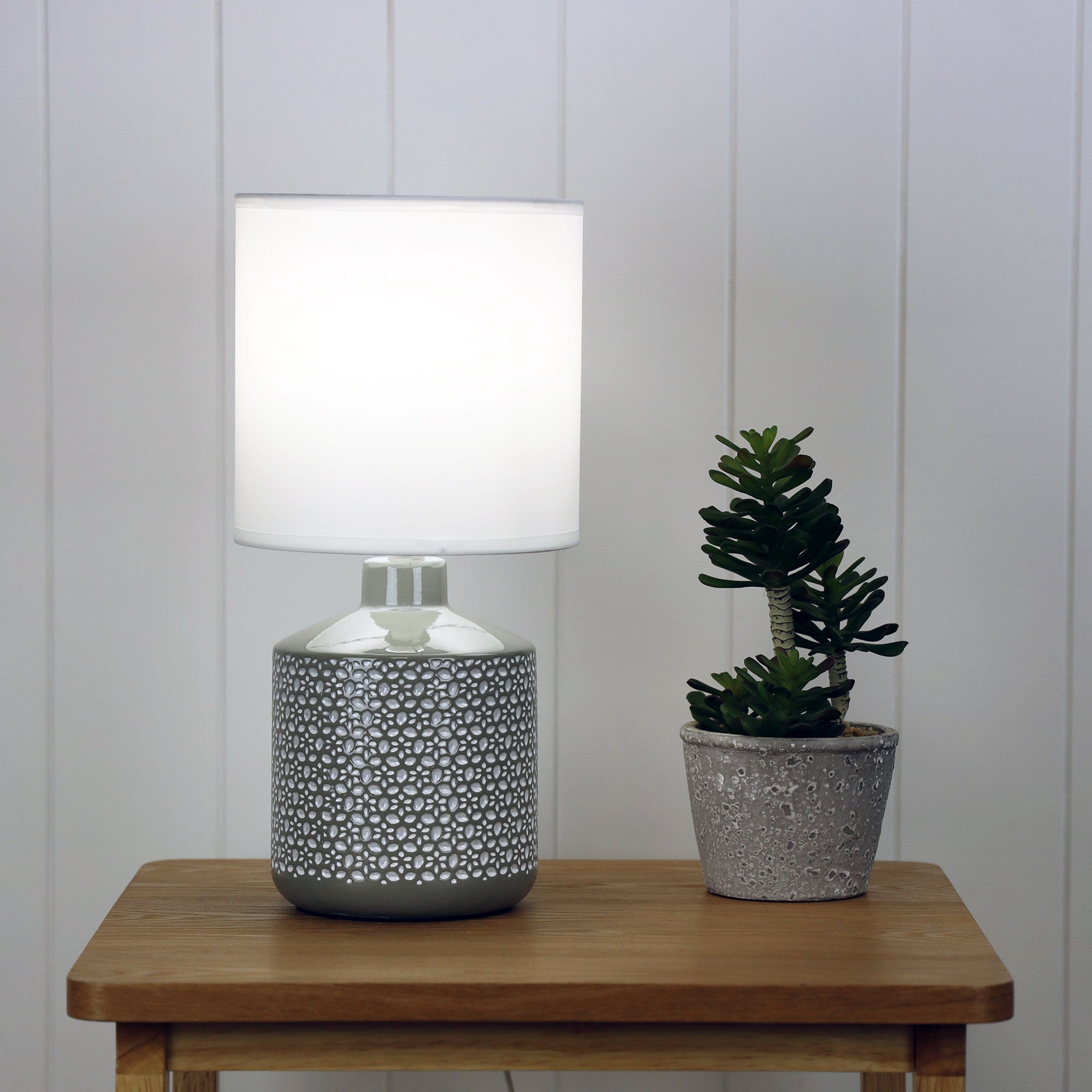Buy Table Lamps Australia Celia 1 Light Table Lamp Grey - OL90117GY
