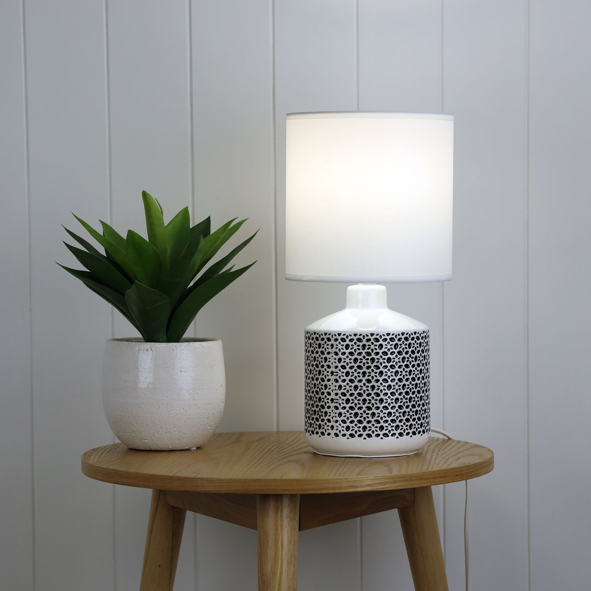 Buy Table Lamps Australia Celia 1 Light Table Lamp White - OL90117WH