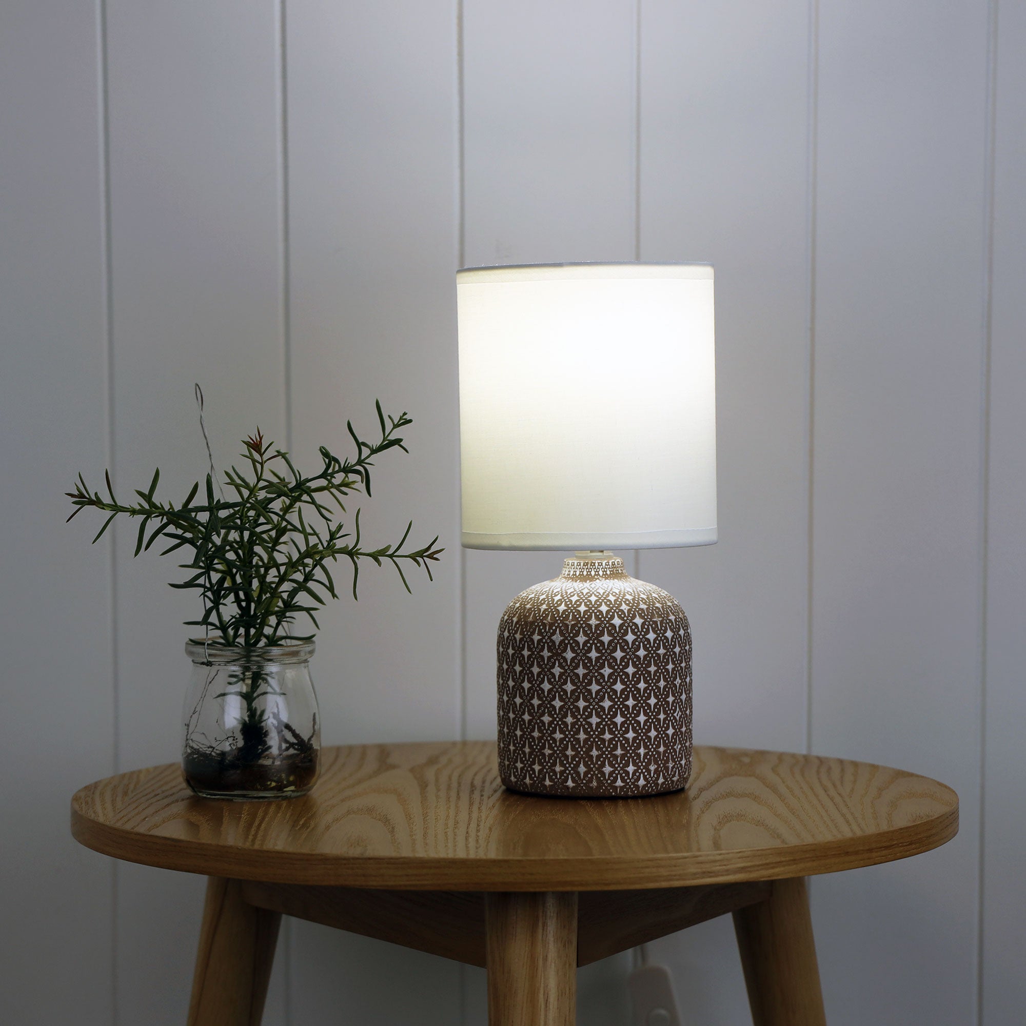Buy Table Lamps Australia Vera 1 Light Table Lamp Taupe - OL90118TP