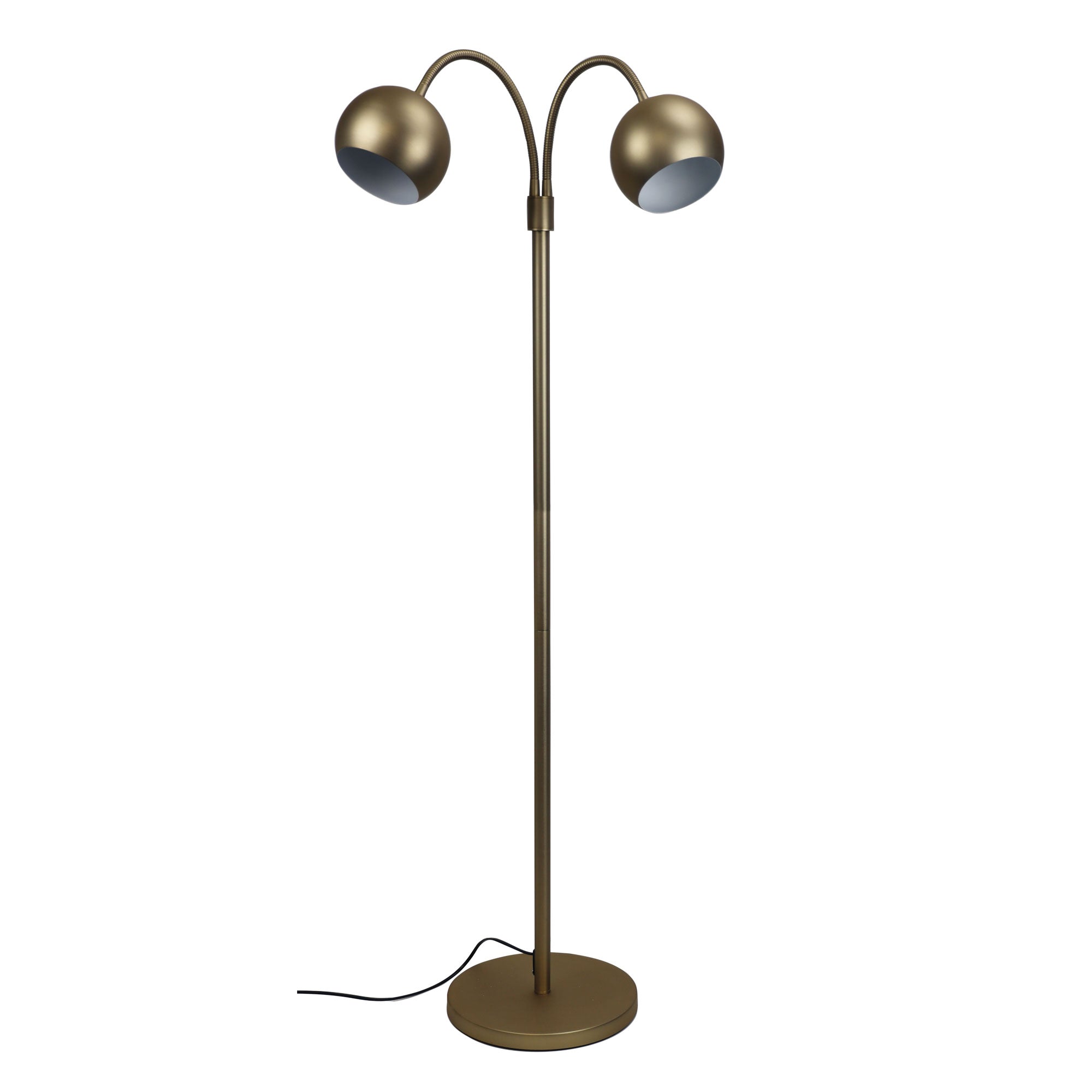 Buy Floor Lamps Australia Bobo Twin Flex Floor Lamp Satin Brass - OL91203BZ