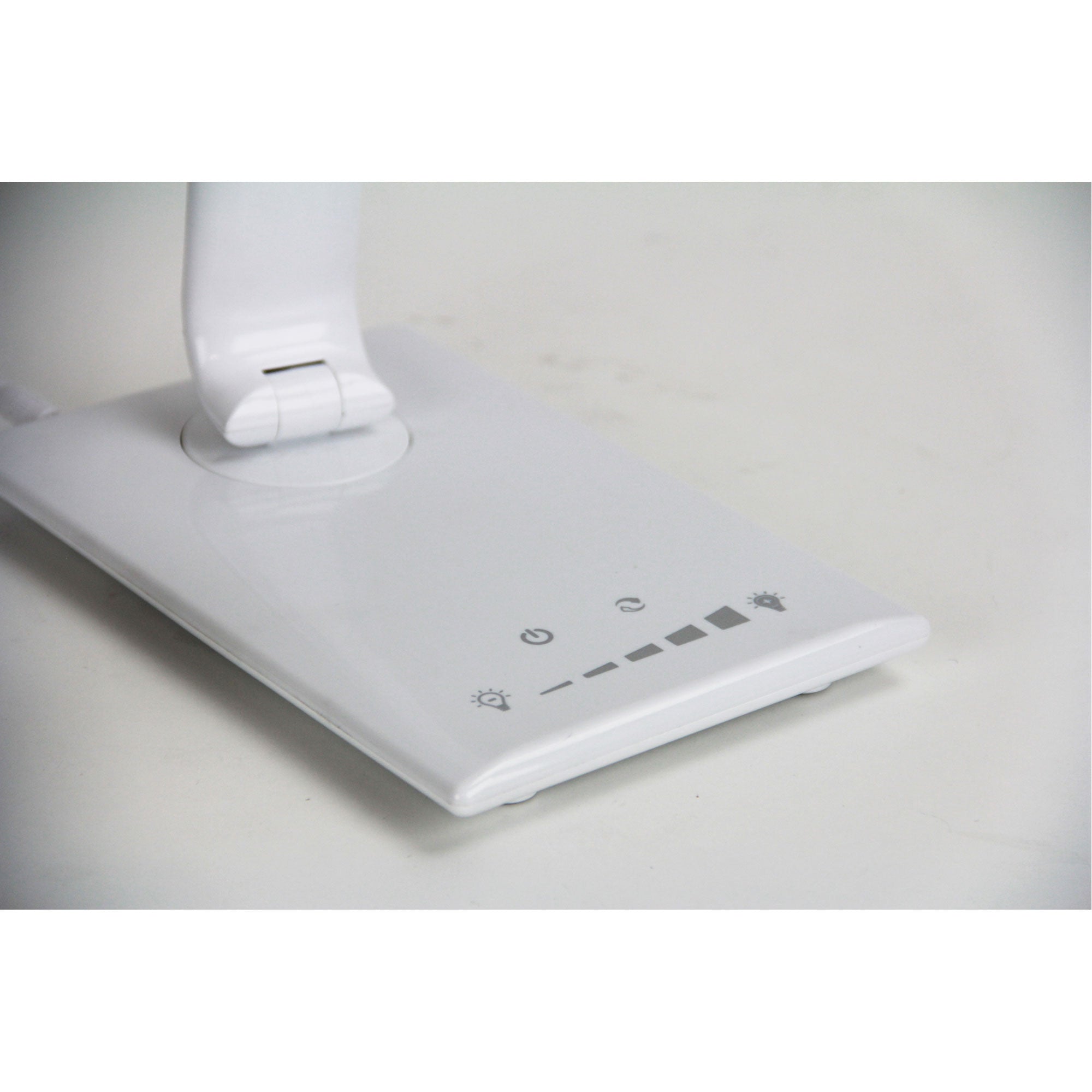 Buy Desk Lamps Australia Luke LED White Desk Lamp Touch Dim USB Port - OL92631WH