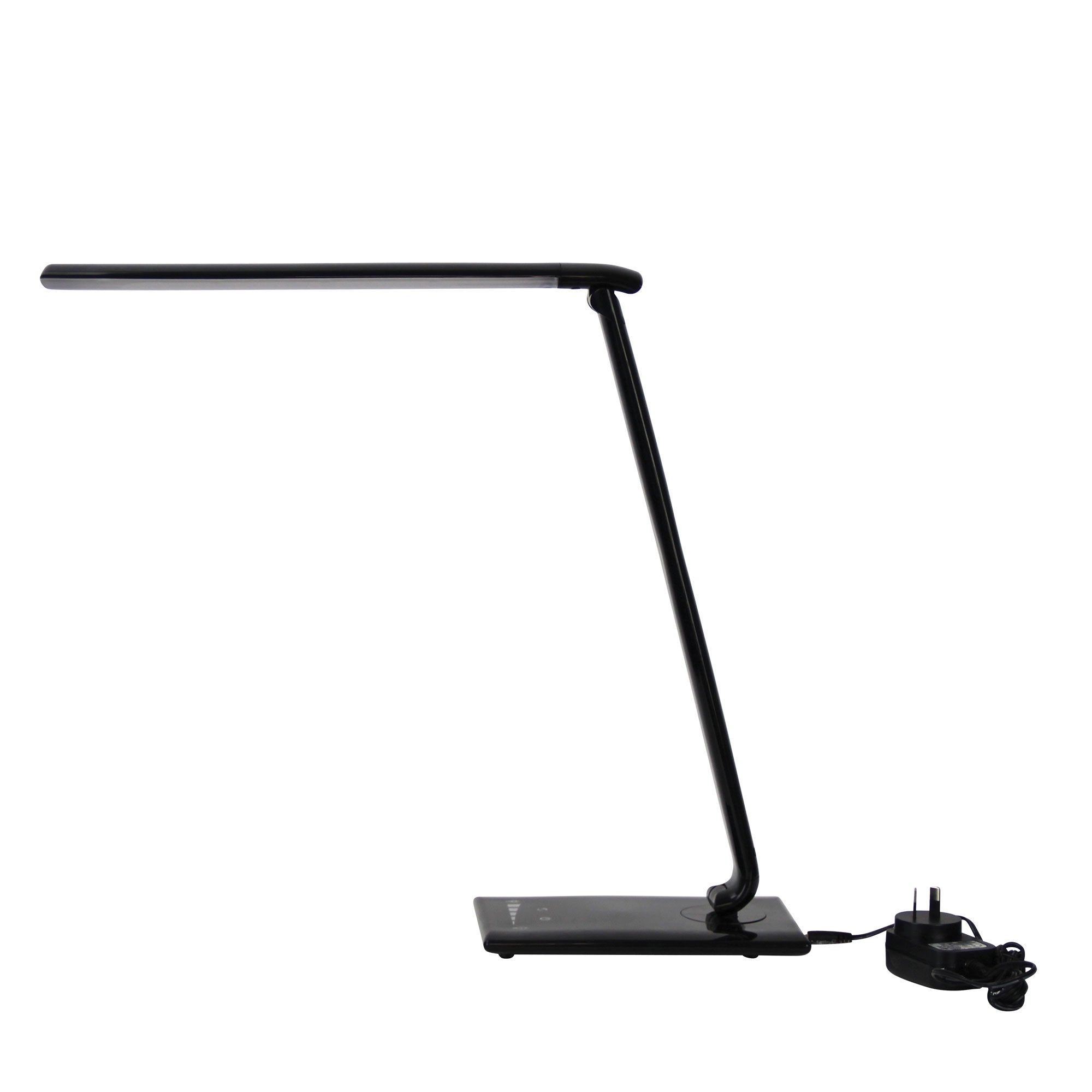 Buy Desk Lamps Australia Luke LED Black Desk Lamp Touch Dim USB Port - OL92631BK