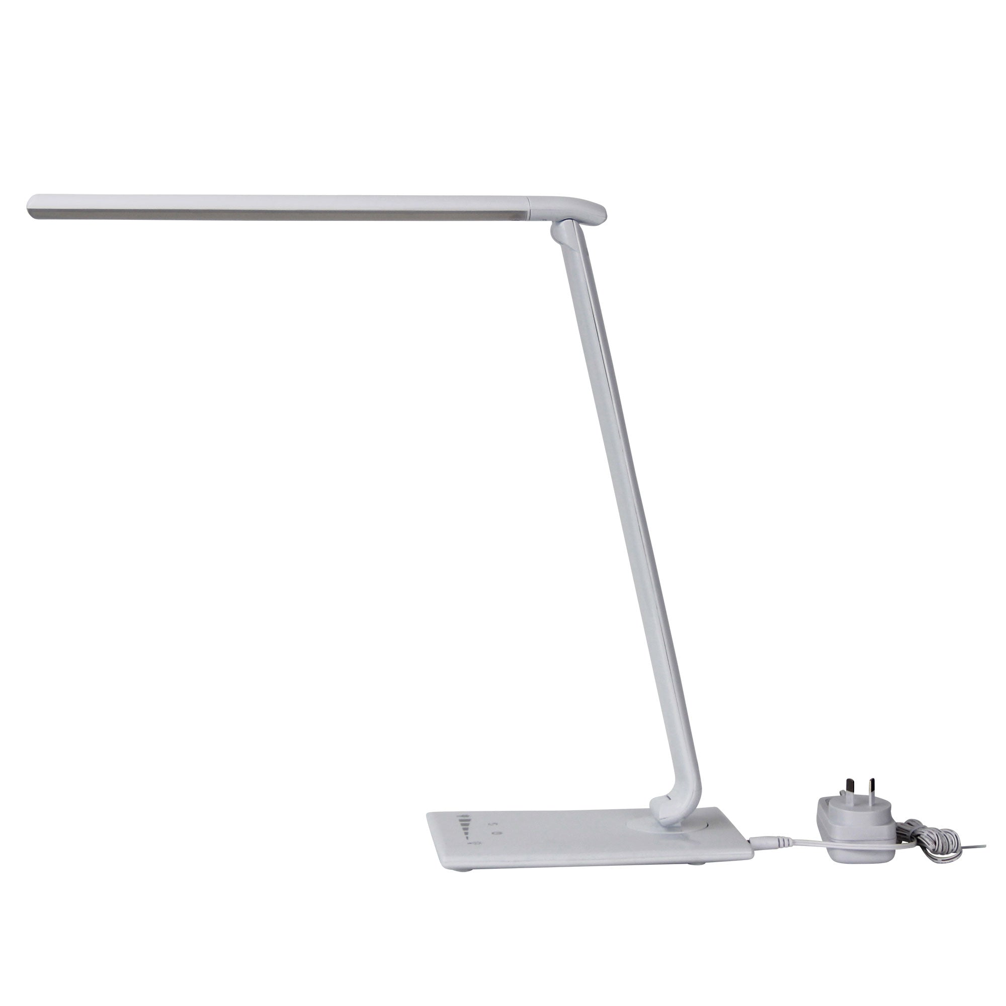 Buy Desk Lamps Australia Luke LED White Desk Lamp Touch Dim USB Port - OL92631WH
