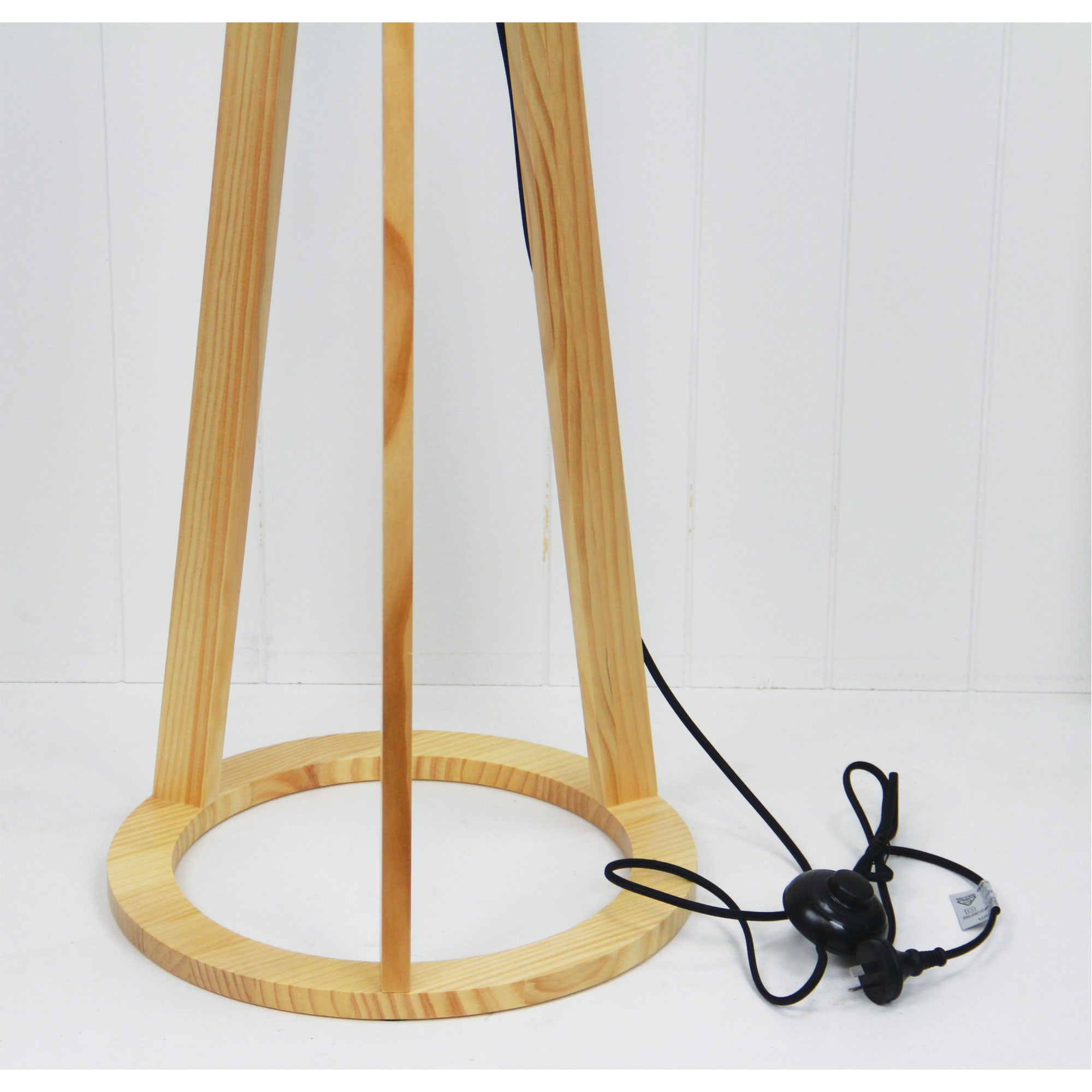 Buy Floor Lamps Australia Stabb 1 Light Floor Timber Tripod Lamp Base - OL93283NAT
