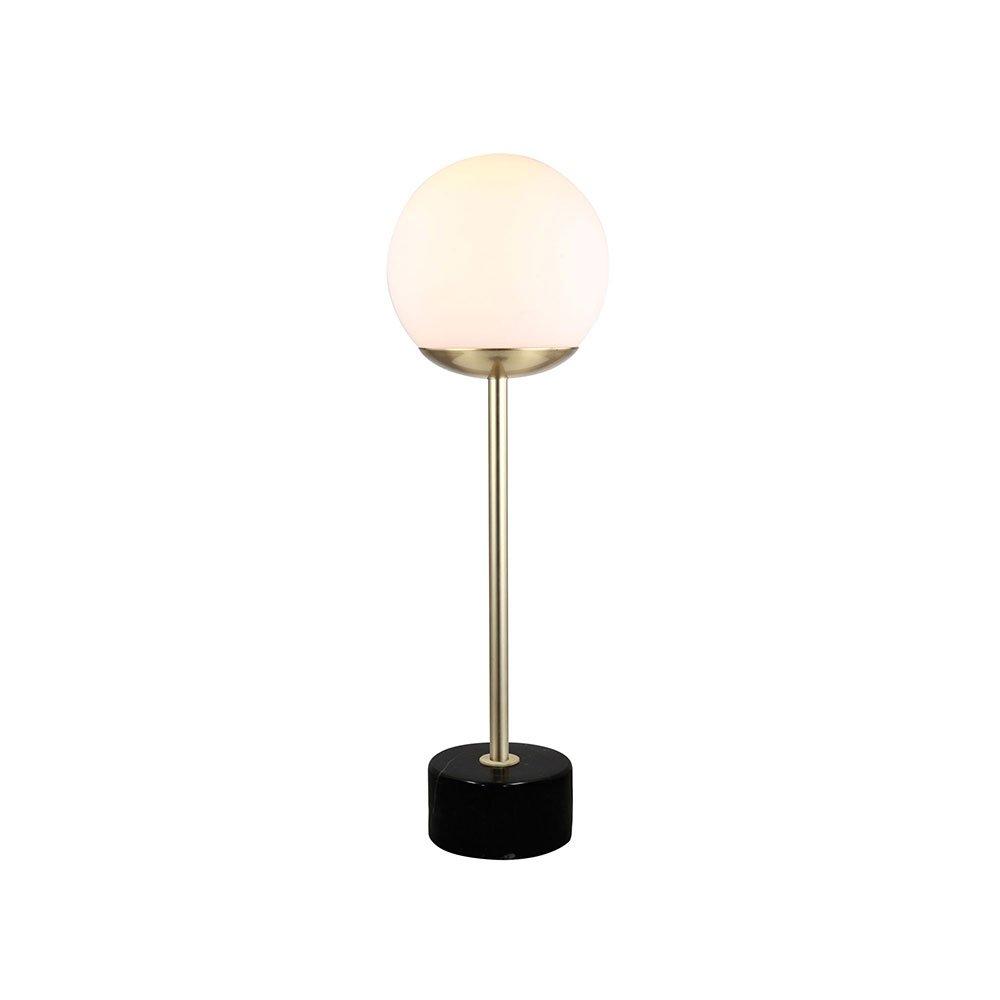 Buy Table Lamps Australia Milton 1 Light Table Lamp Marble & Antique Brass - OL93651AB