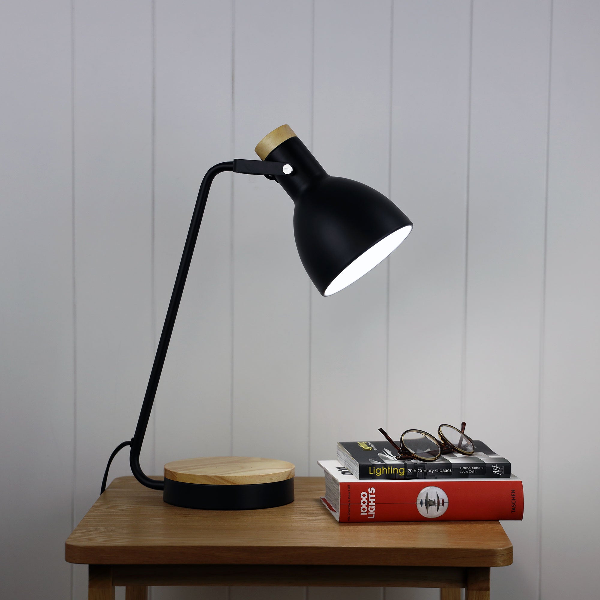 Buy Desk Lamps Australia Benny 1 Light Desk Lamp Black - OL93971BK