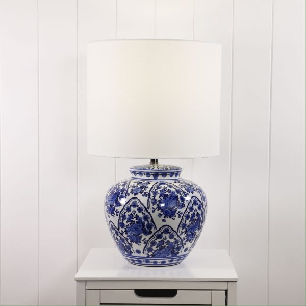 Buy Table Lamps Australia Eden Table Lamp Blue Ceramic - OL94530