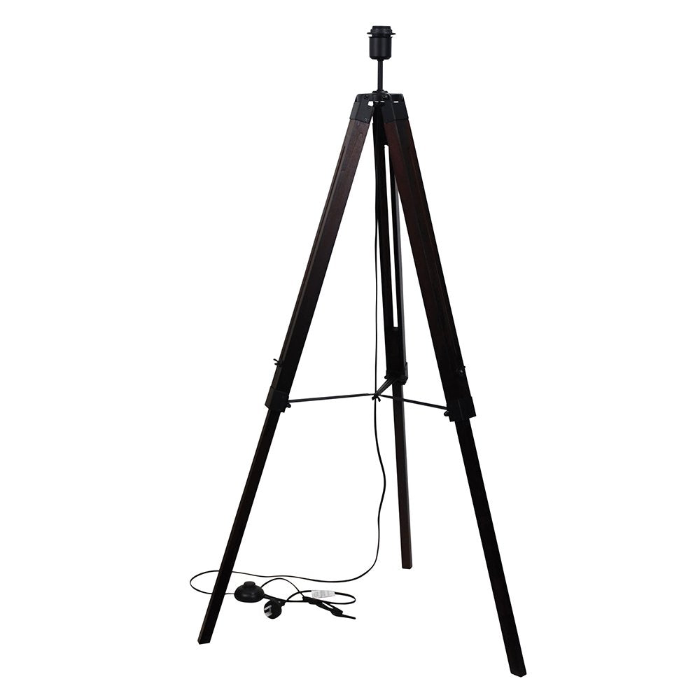 Buy Floor Lamps Australia Trevi 1 Light Floor Lamp Base Walnut - OL97997WN