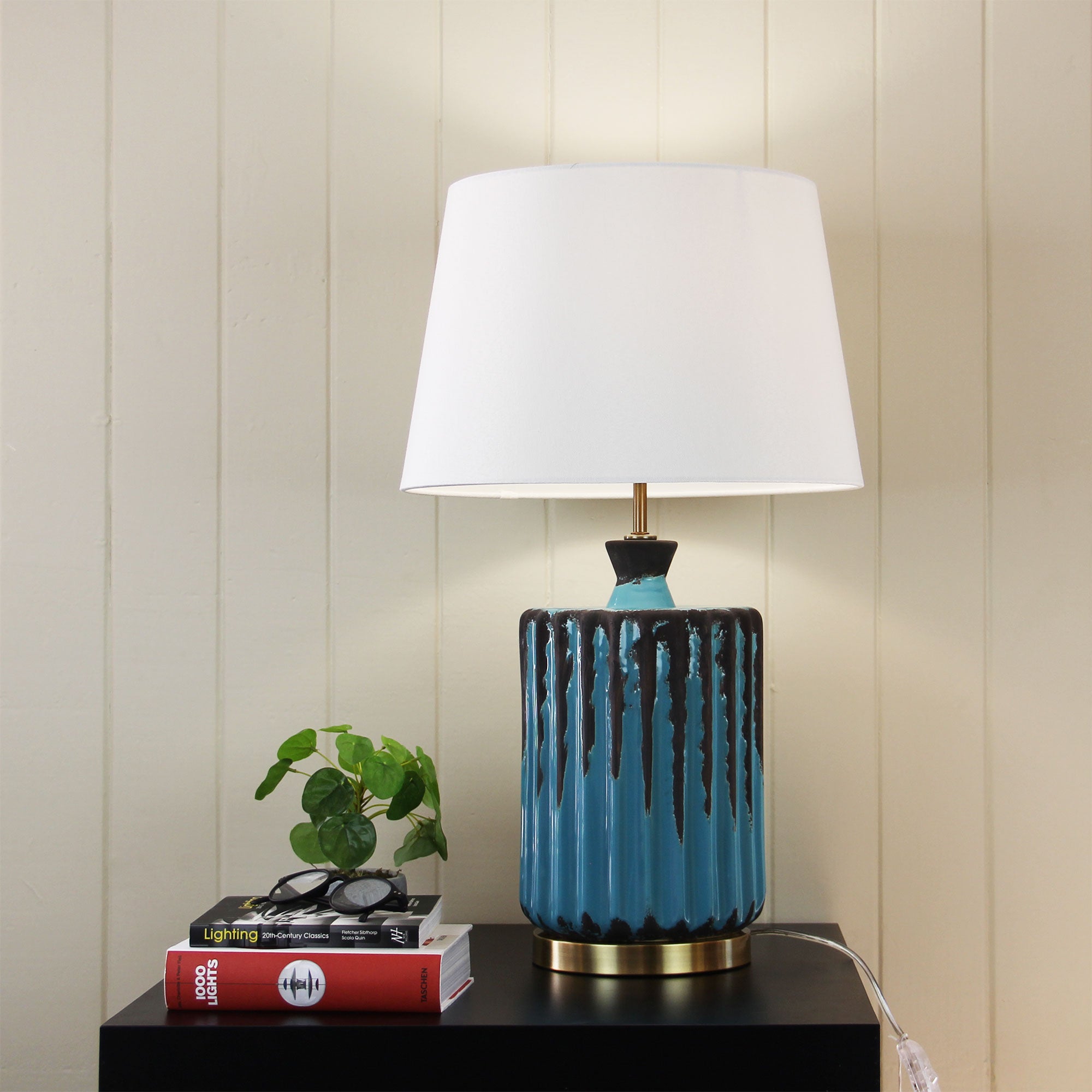 Buy Table Lamps Australia Azure 1 Light Table Lamp Aged Jar - OL98837