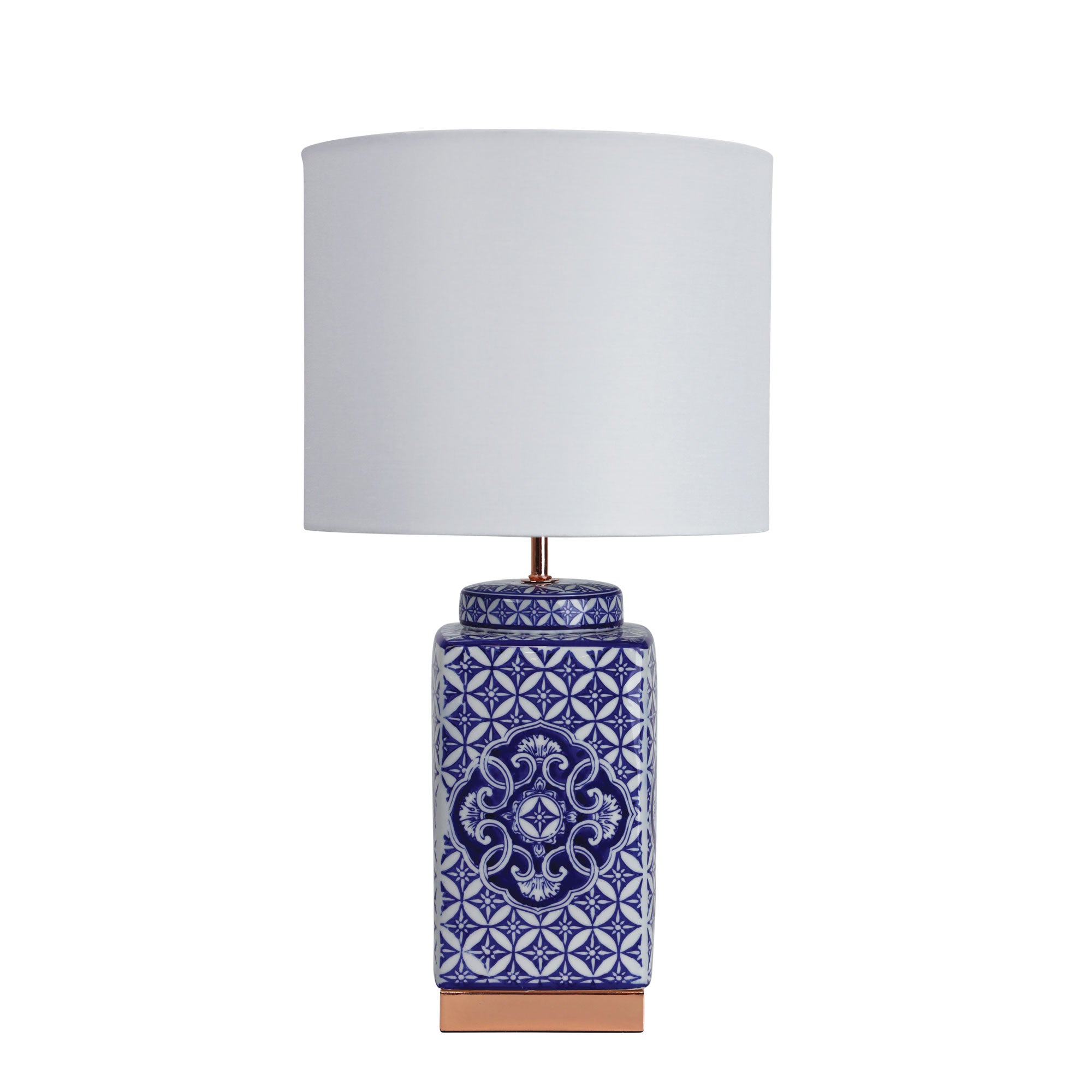 Buy Table Lamps Australia Xian 1 Light Table Lamp White / Blue / Ivory - OL98893